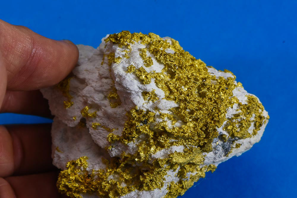 Large Gold Bearing Quartz Specimen Sierra Mining District California 298.37 Grams 9.59 OZ Genuine