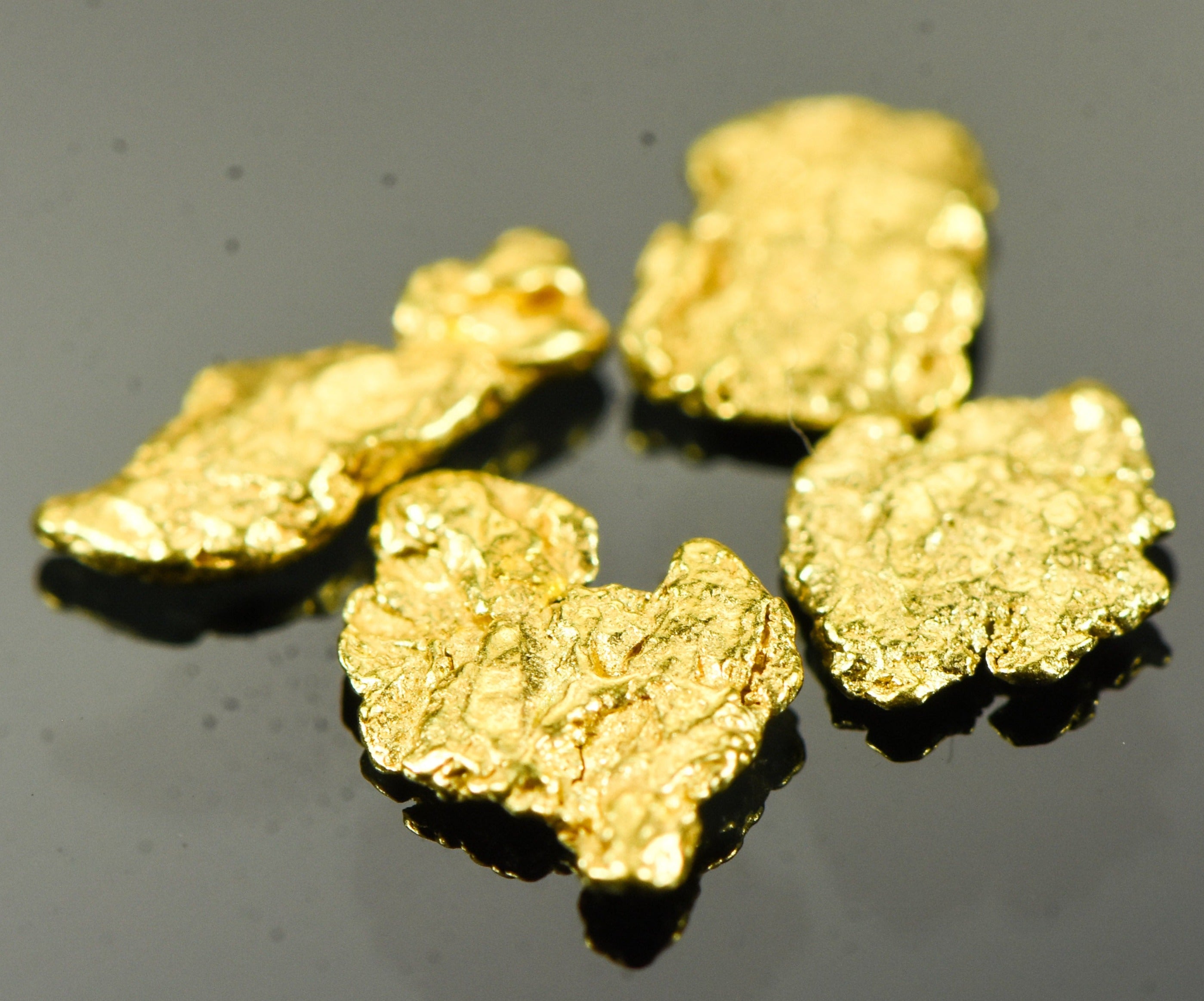 Alaskan Yukon BC Gold Rush Nuggets #6 Mesh 1 Gram of Fines