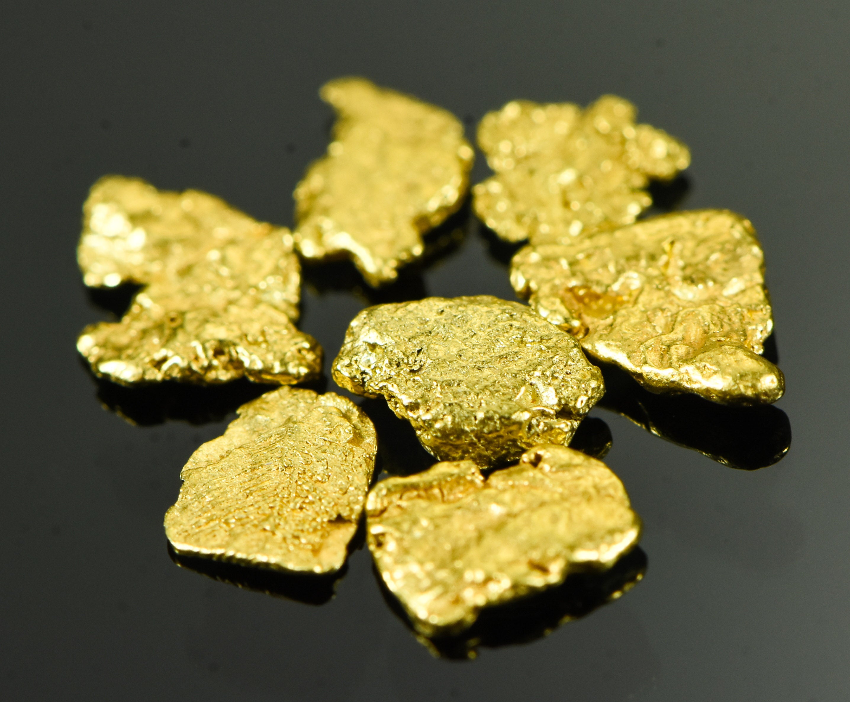 Alaskan Yukon BC Gold Rush Nugge #6 Mesh 1 DWT 1.55 Grams of Fines 1/20 OUNCE