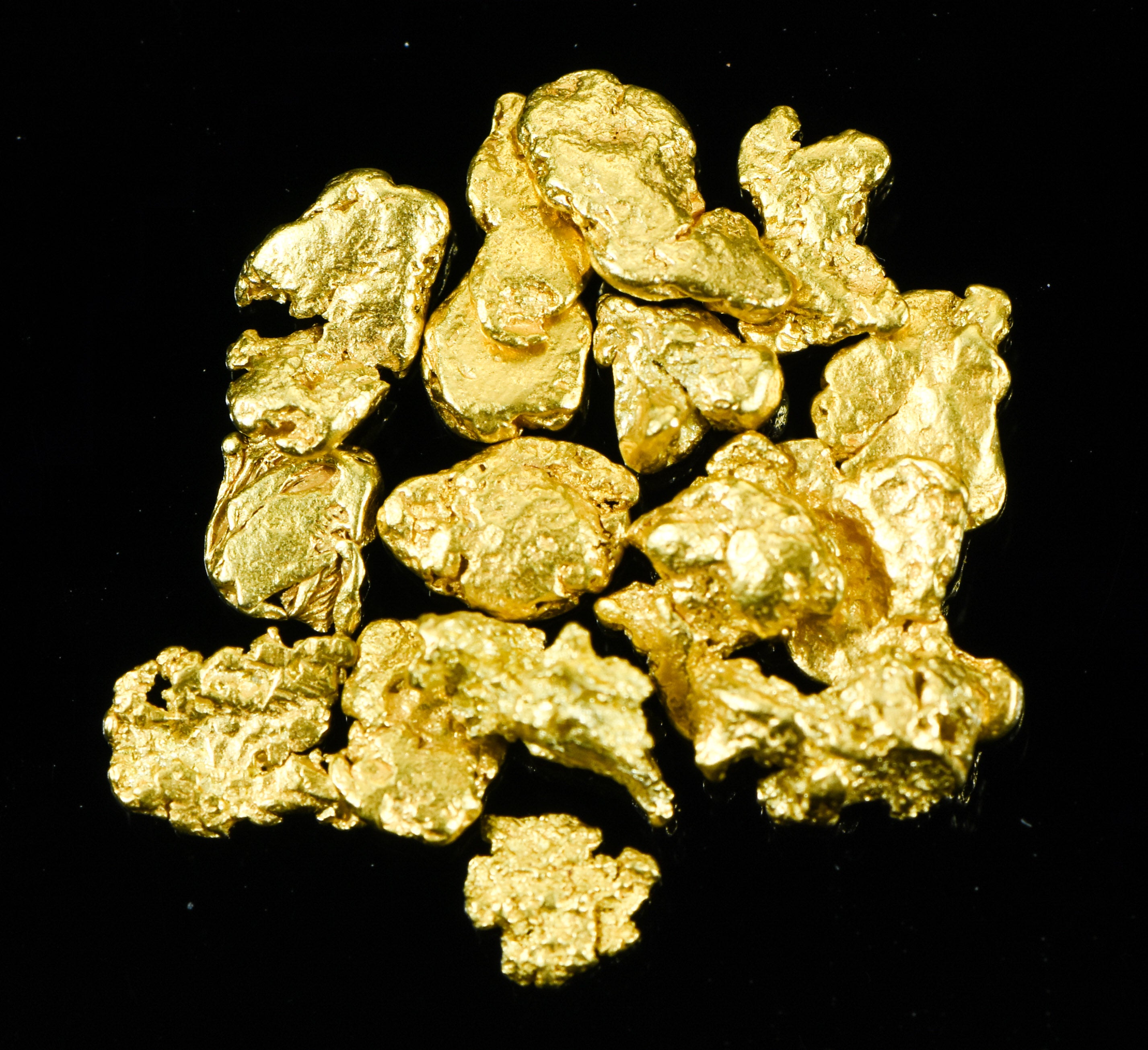 Alaskan Yukon BC Gold Rush Nuggets #6 Mesh 5 GRAMS OF CLEAN GOLD FLAKES.