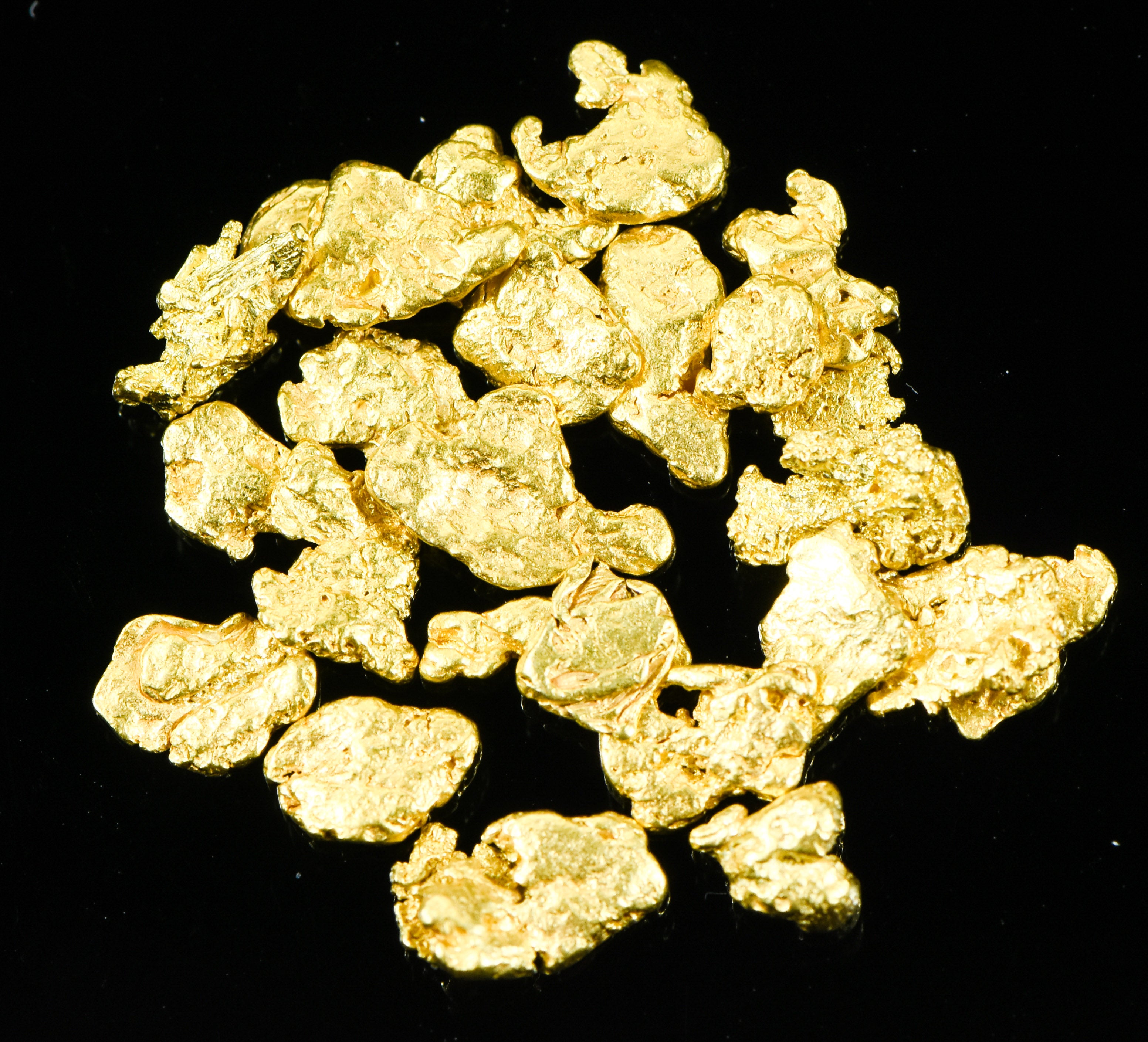 Alaskan Yukon BC Gold Rush Nuggets #6 Mesh 1/4 Troy Oz 7.75 Grams or 5 DWT