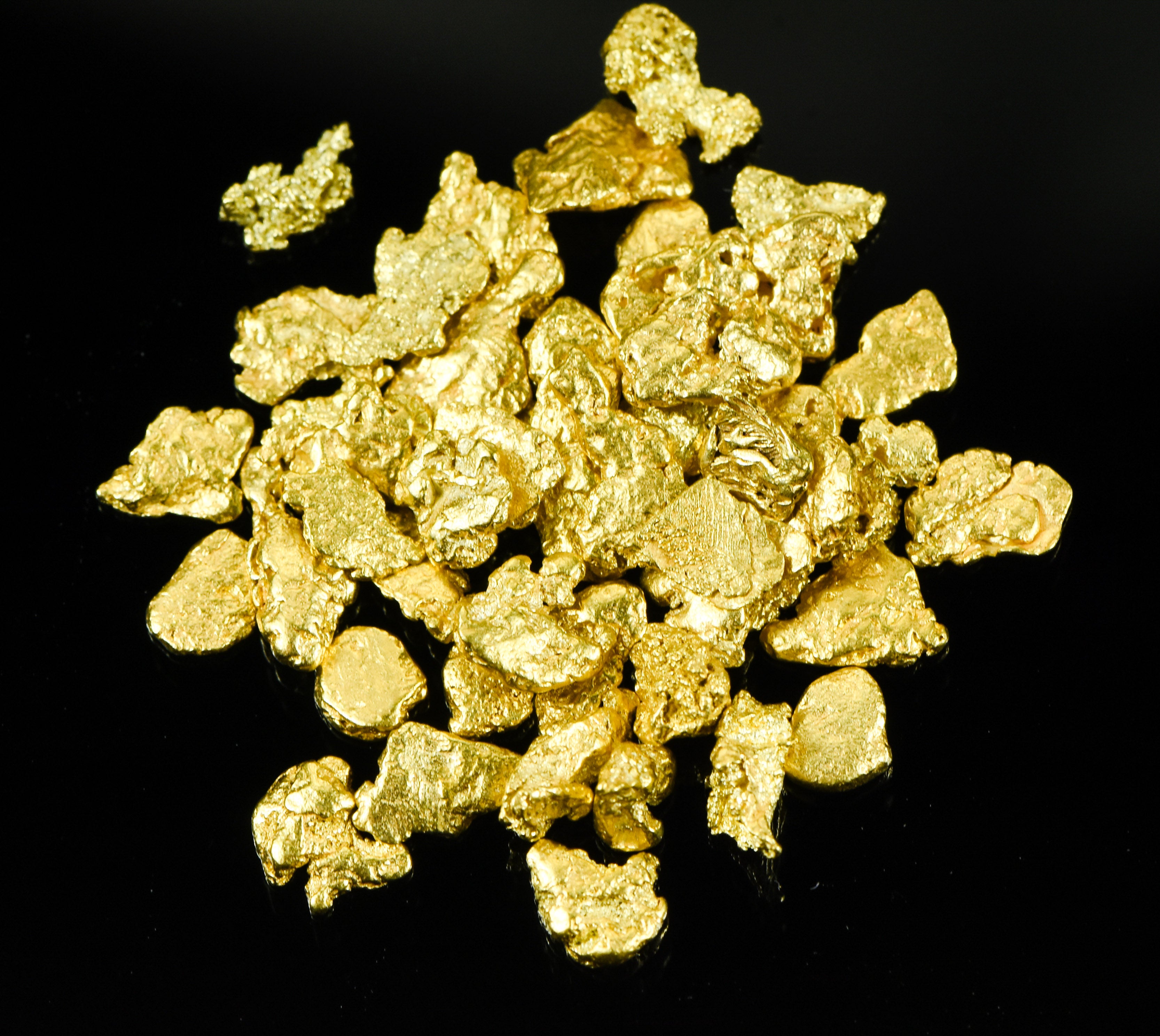 Alaskan Yukon BC Gold Rush Nuggets #6 Mesh 1/2 Troy Oz 15.5 Grams or 10 DWT