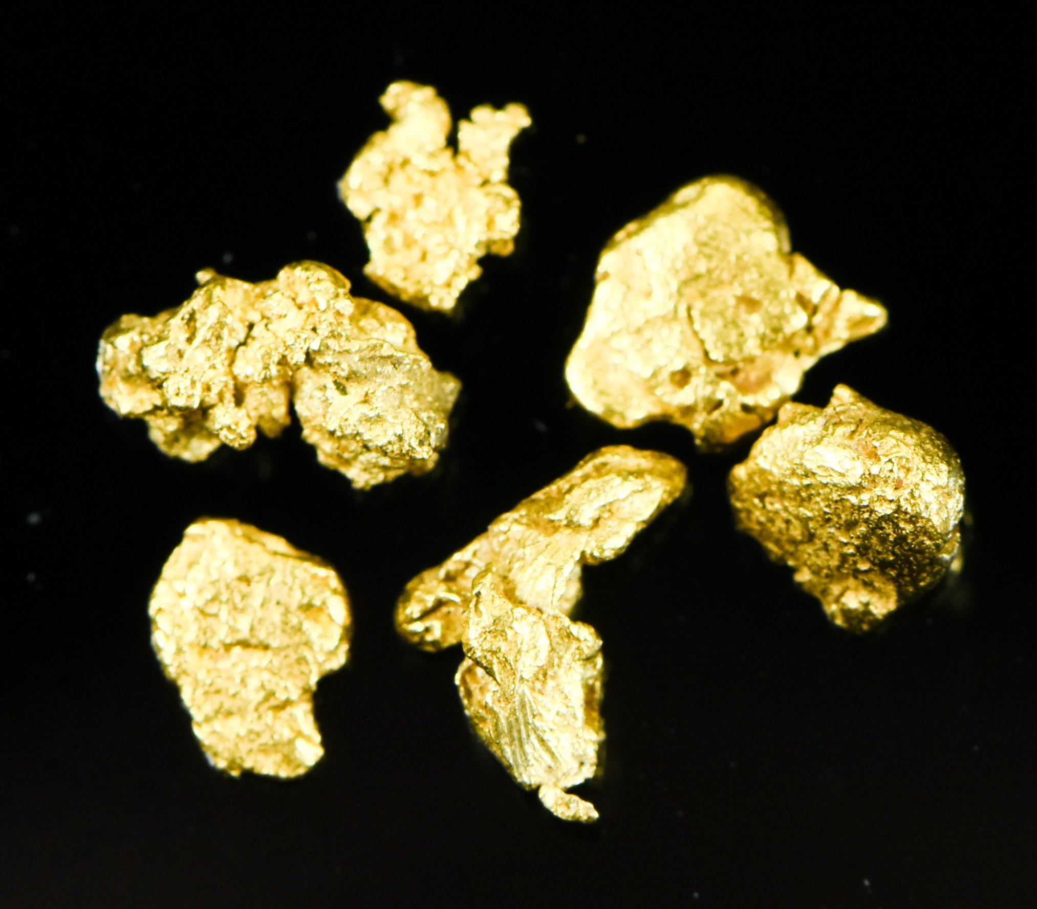 Alaskan Yukon Gold Rush Nuggets #8 Mesh .78 Grams or 1/2 dwt of Fines