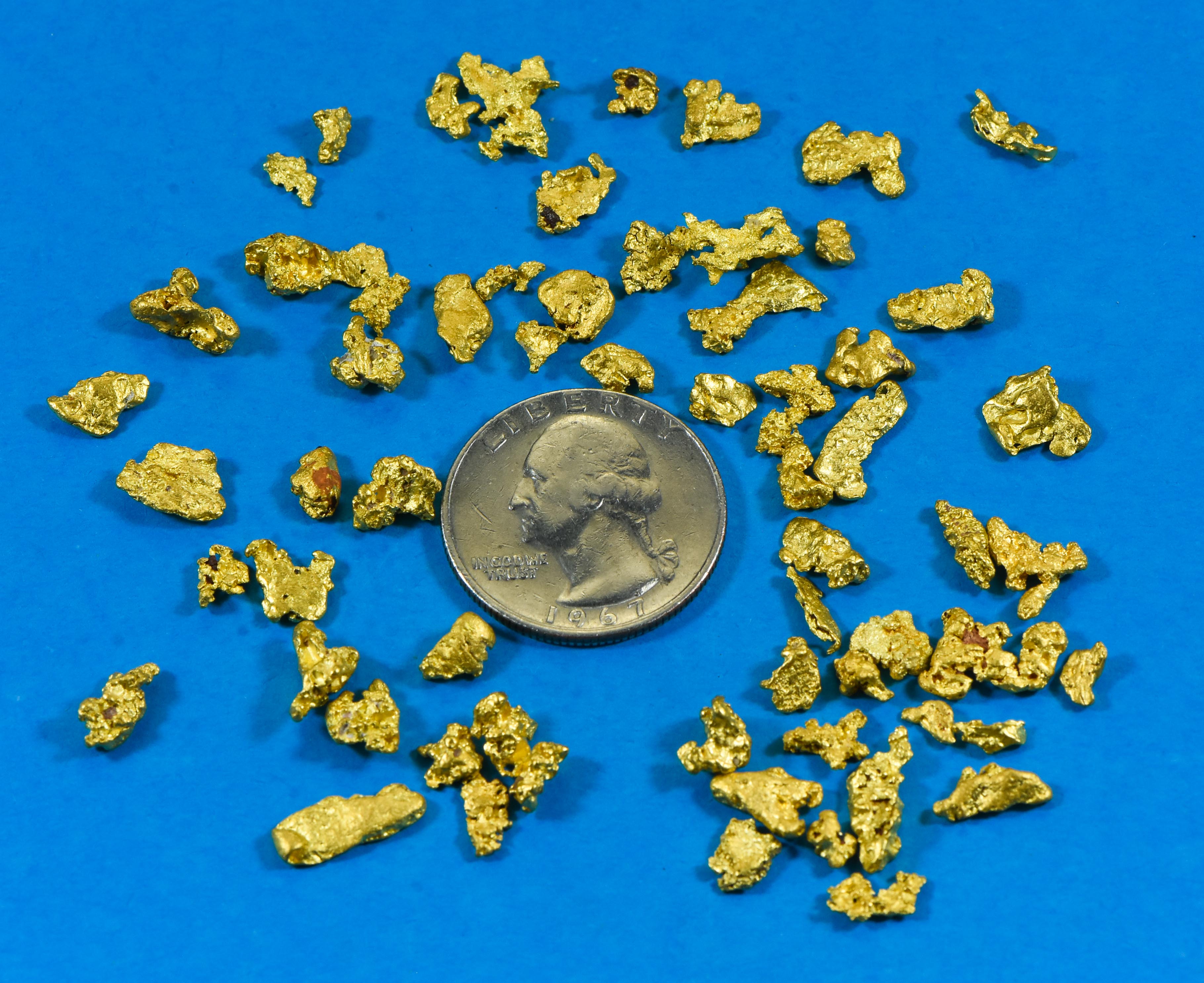 1/2 oz of Natural Gold Nugget Australian .10-1.99 Gram Rare Lot