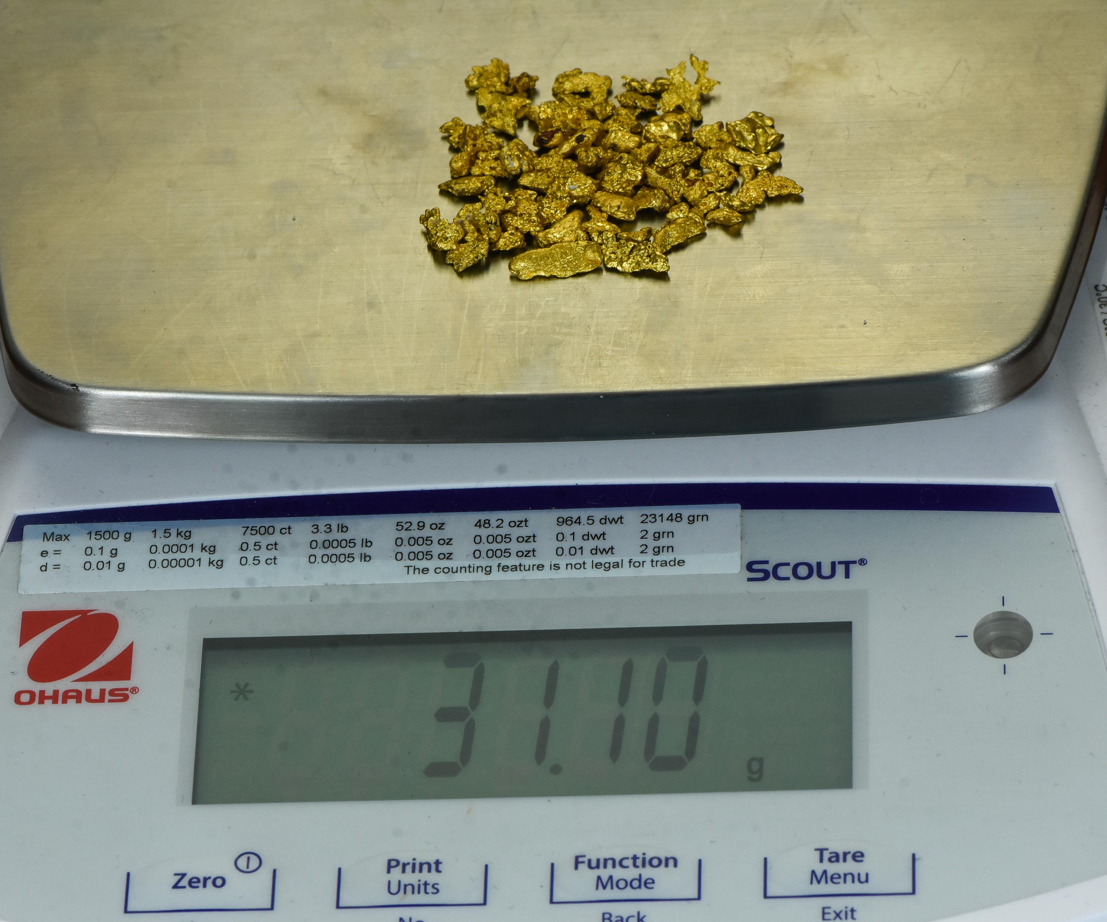 1 oz of Natural Gold Nugget Australian .10-1.99 Gram Rare Lot