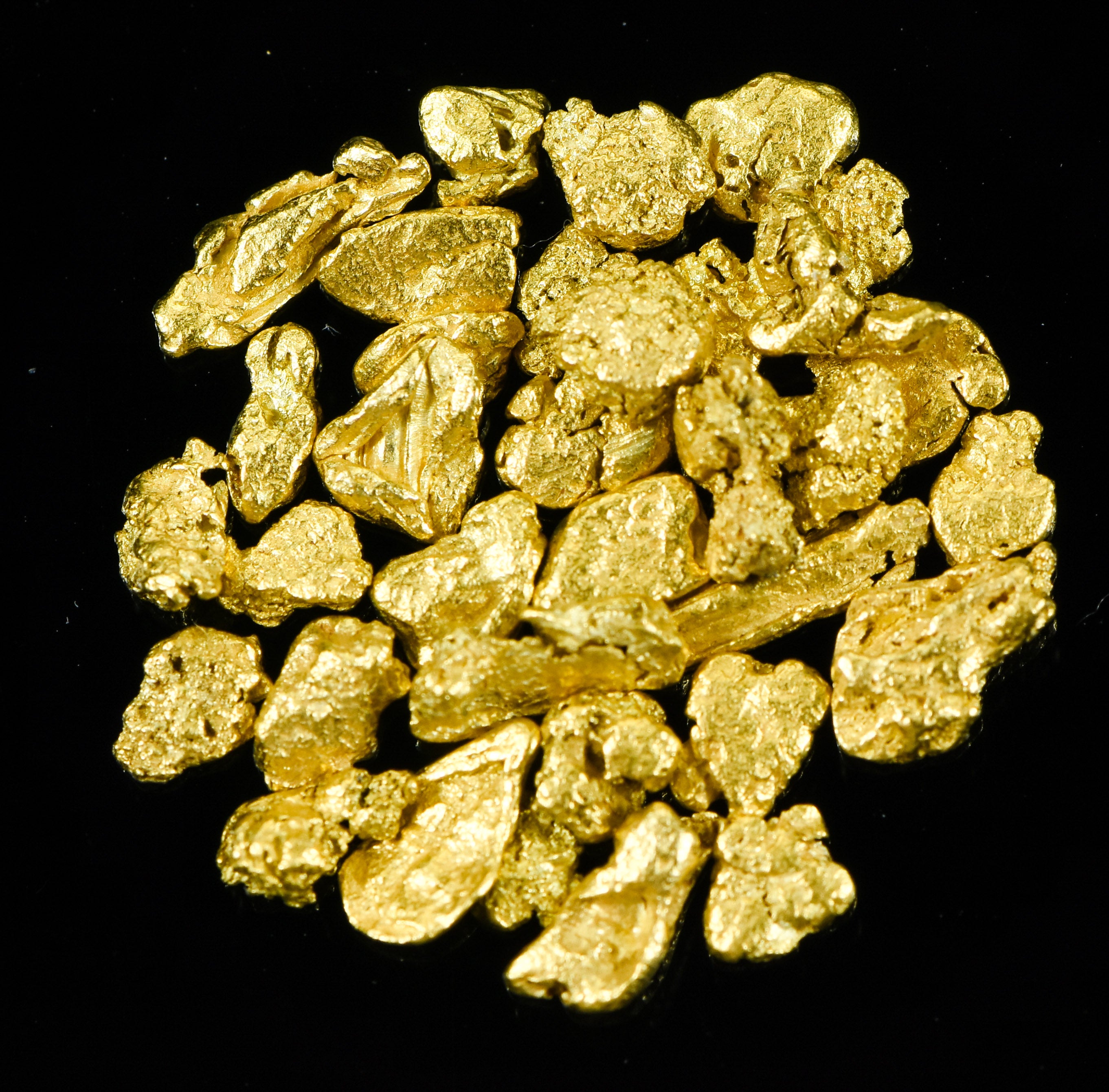 Alaskan Yukon Gold Rush Nuggets #8 Mesh .15 Troy Oz 4.65 Grams or 3 DWT