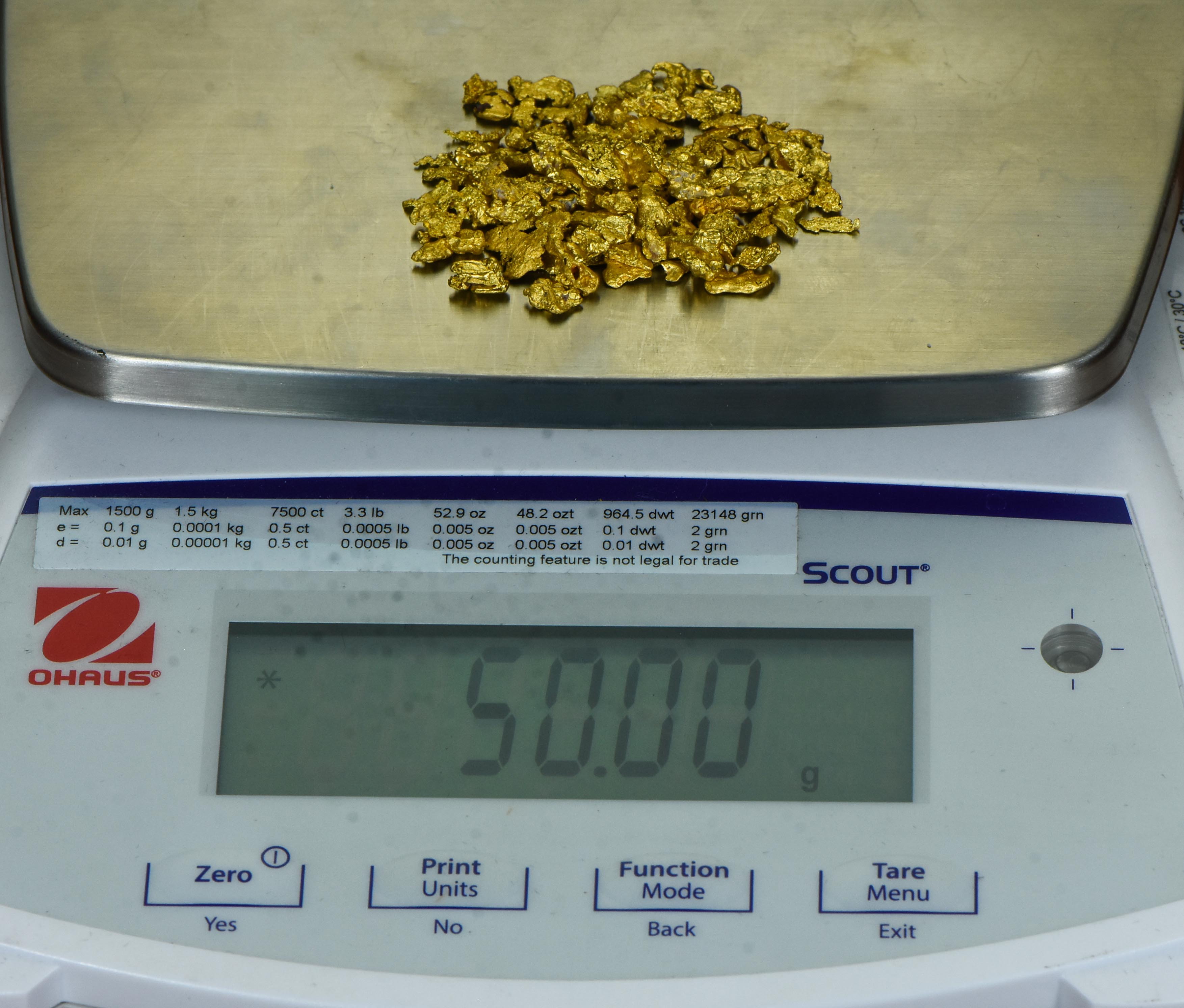 50 Grams Natural Gold Nugget Australian .10-1.99 Gram Rare Lot