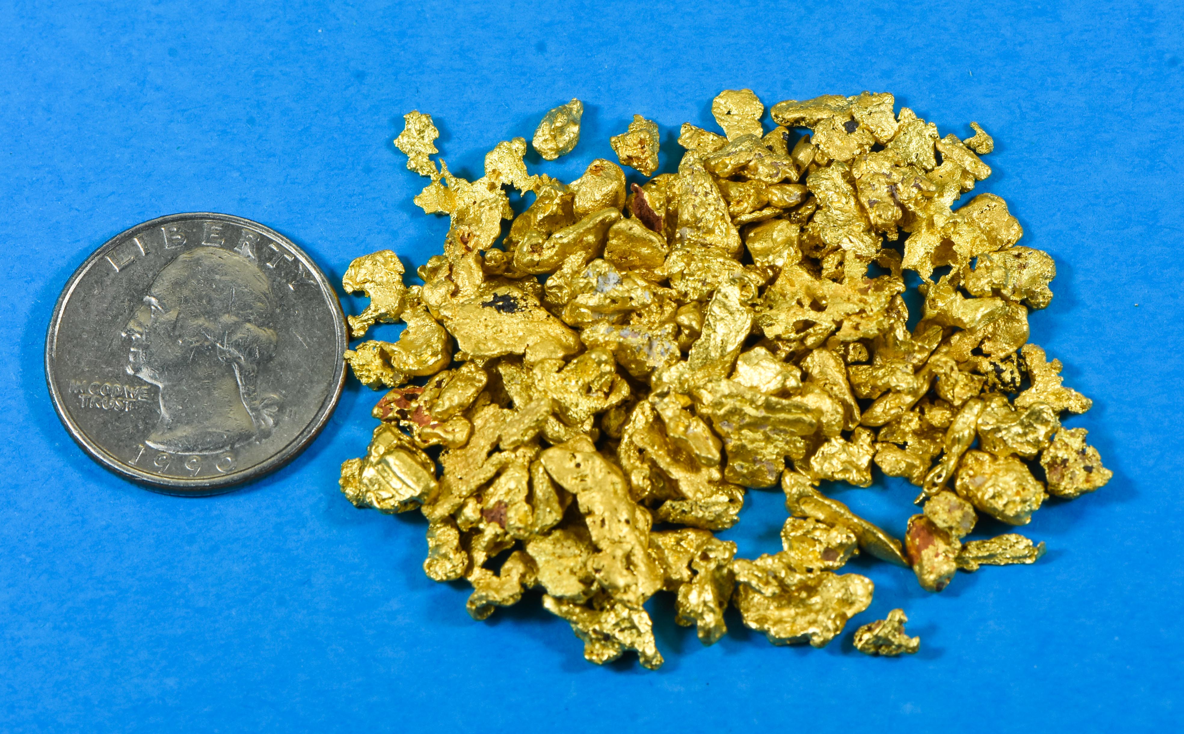 2 oz Natural Gold Nugget Australian .10-1.99 Gram Rare Lot