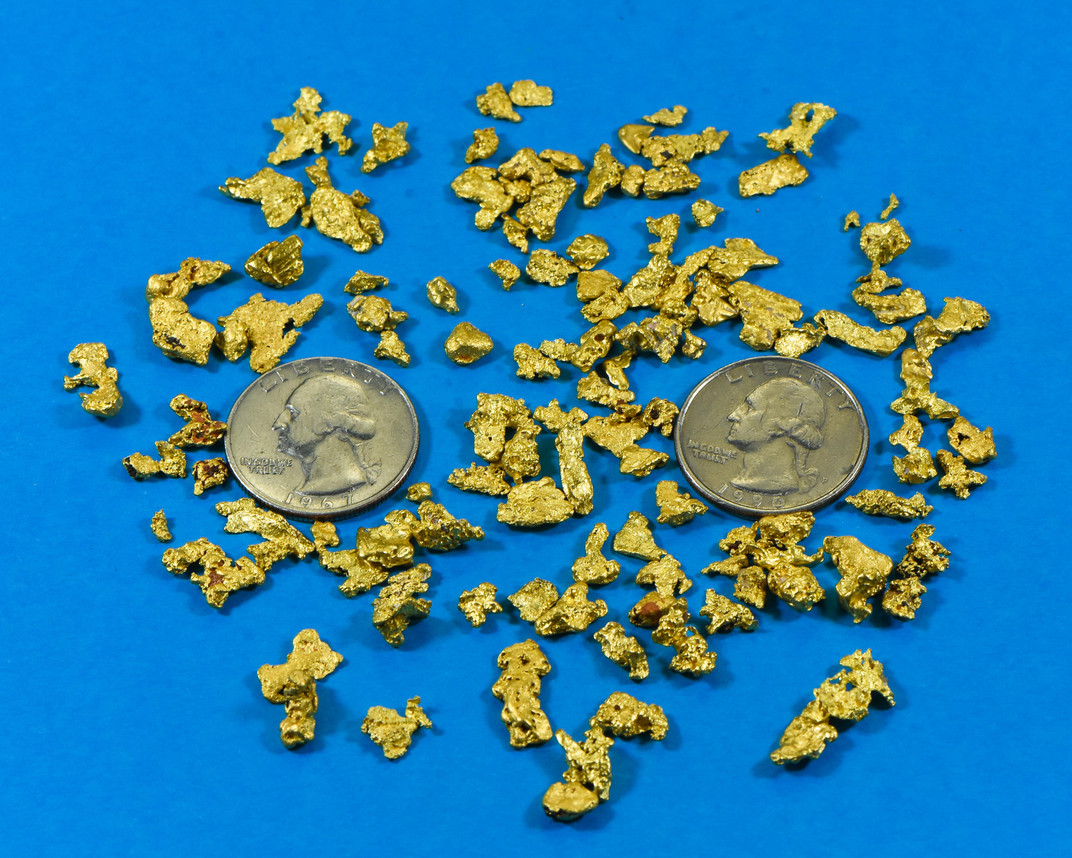 2 oz Natural Gold Nugget Australian .10-1.99 Gram Rare Lot