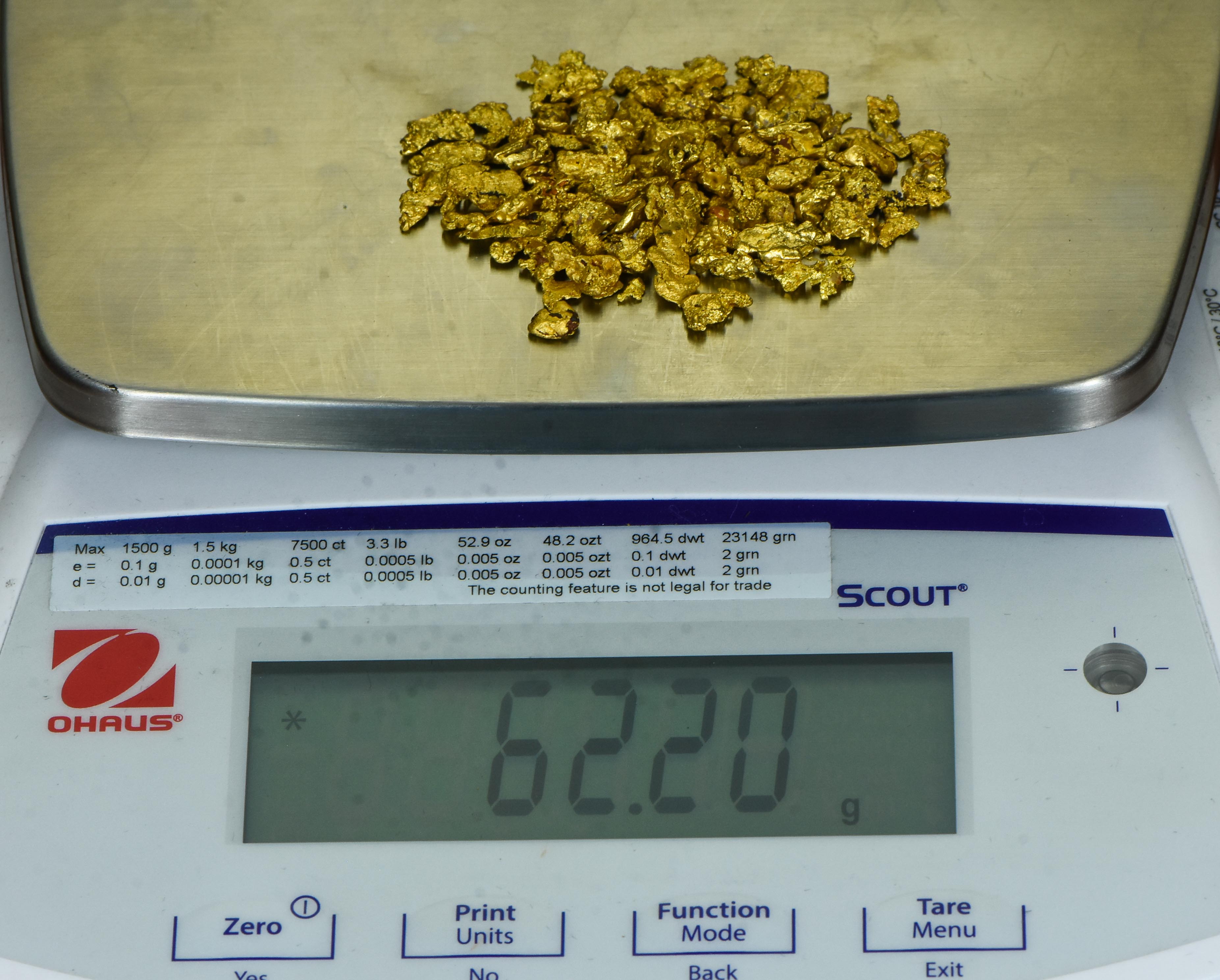 2 oz Natural Gold Nugget Australian .10-1.99 Gram Rare Lot