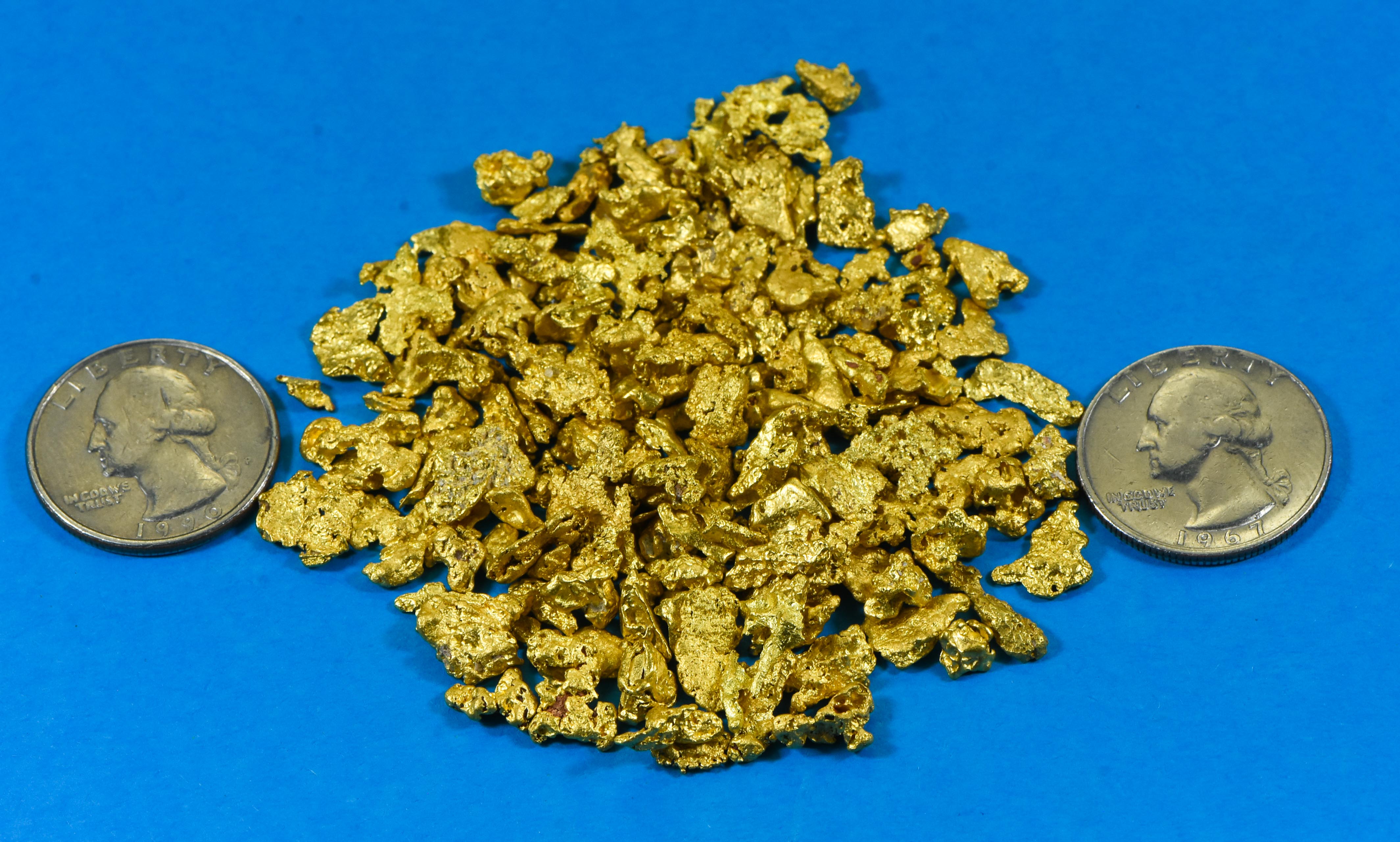 100 Grams Natural Gold Nugget Australian .10-1.99 Gram Rare Lot