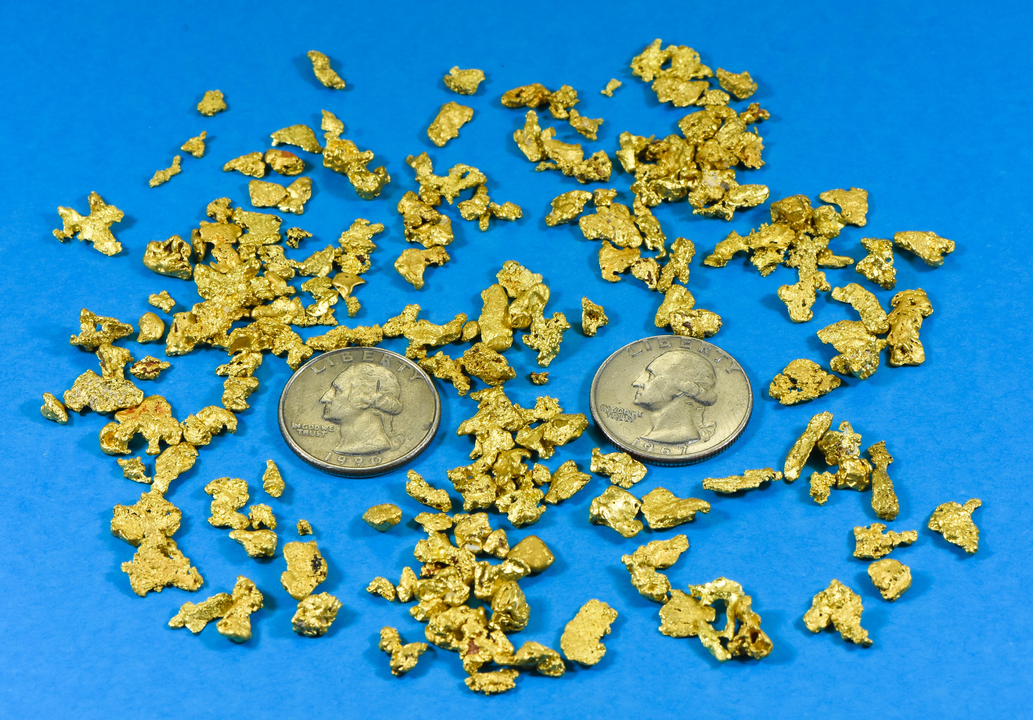 100 Grams Natural Gold Nugget Australian .10-1.99 Gram Rare Lot