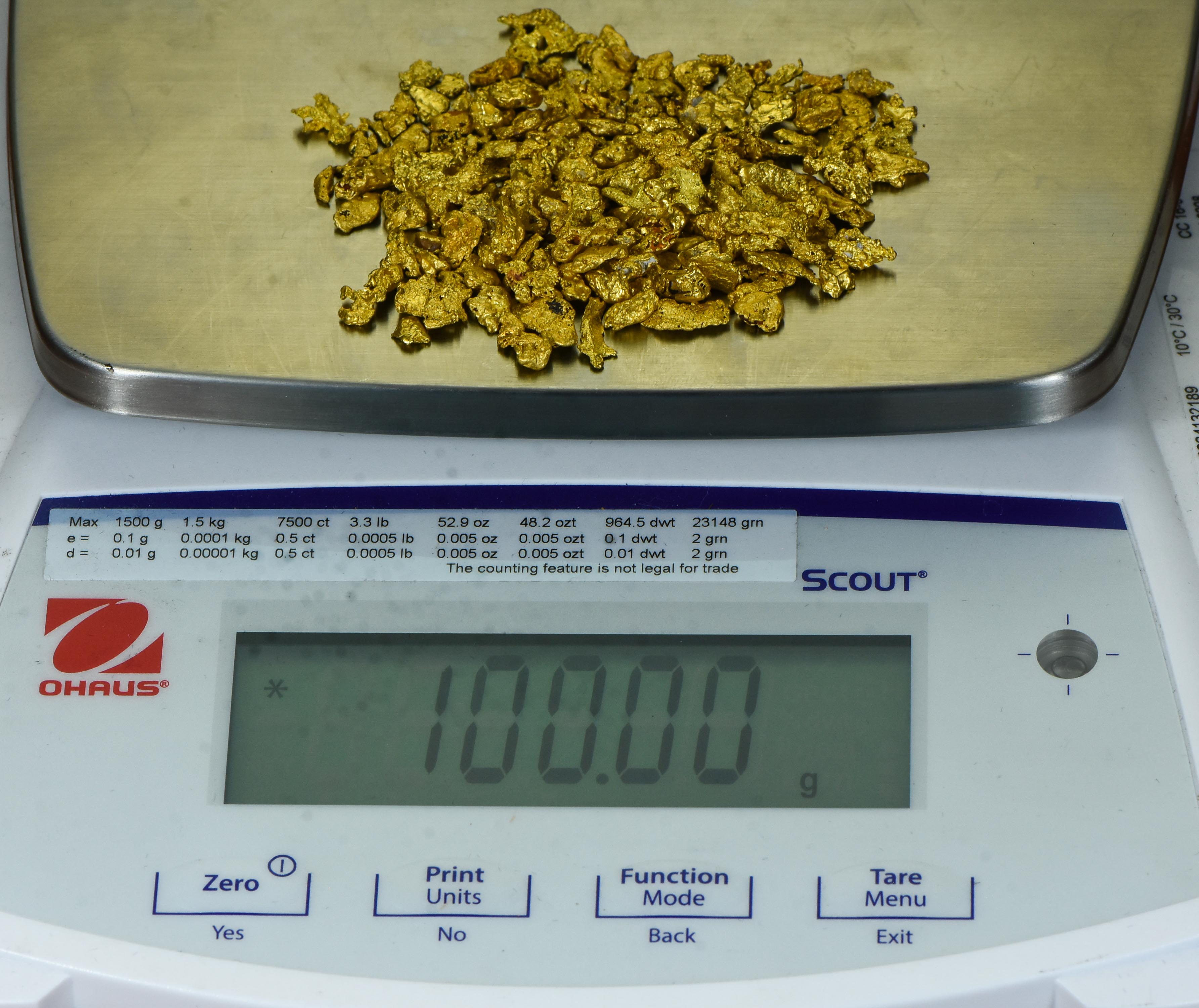 100 Grams Natural Gold Nugget Australian .10-1.99 Gram Rare Lot