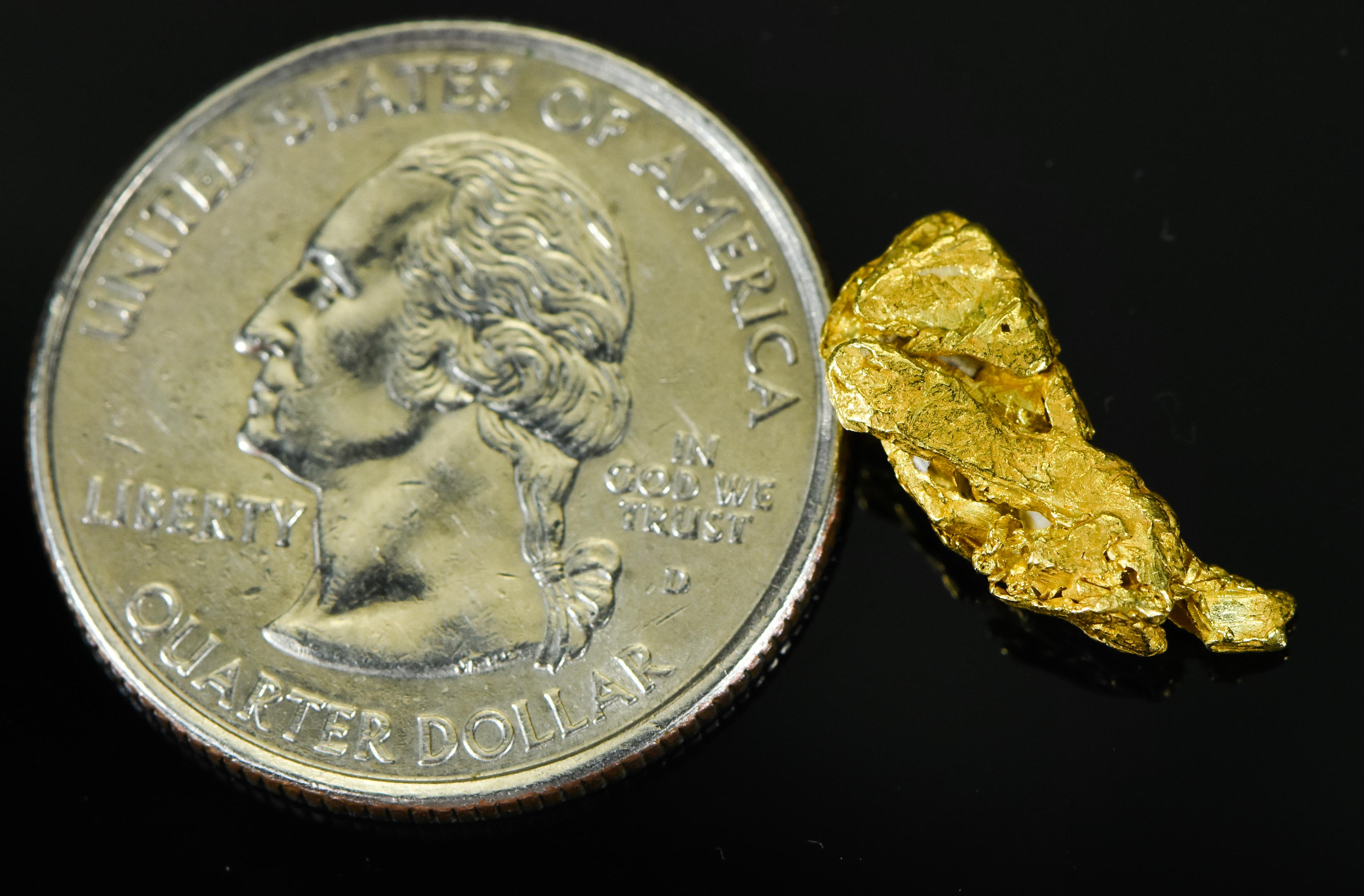 L-116 Alaskan BC Exotic Shaped Gold Nugget "Special Collection" 2.05 Grams