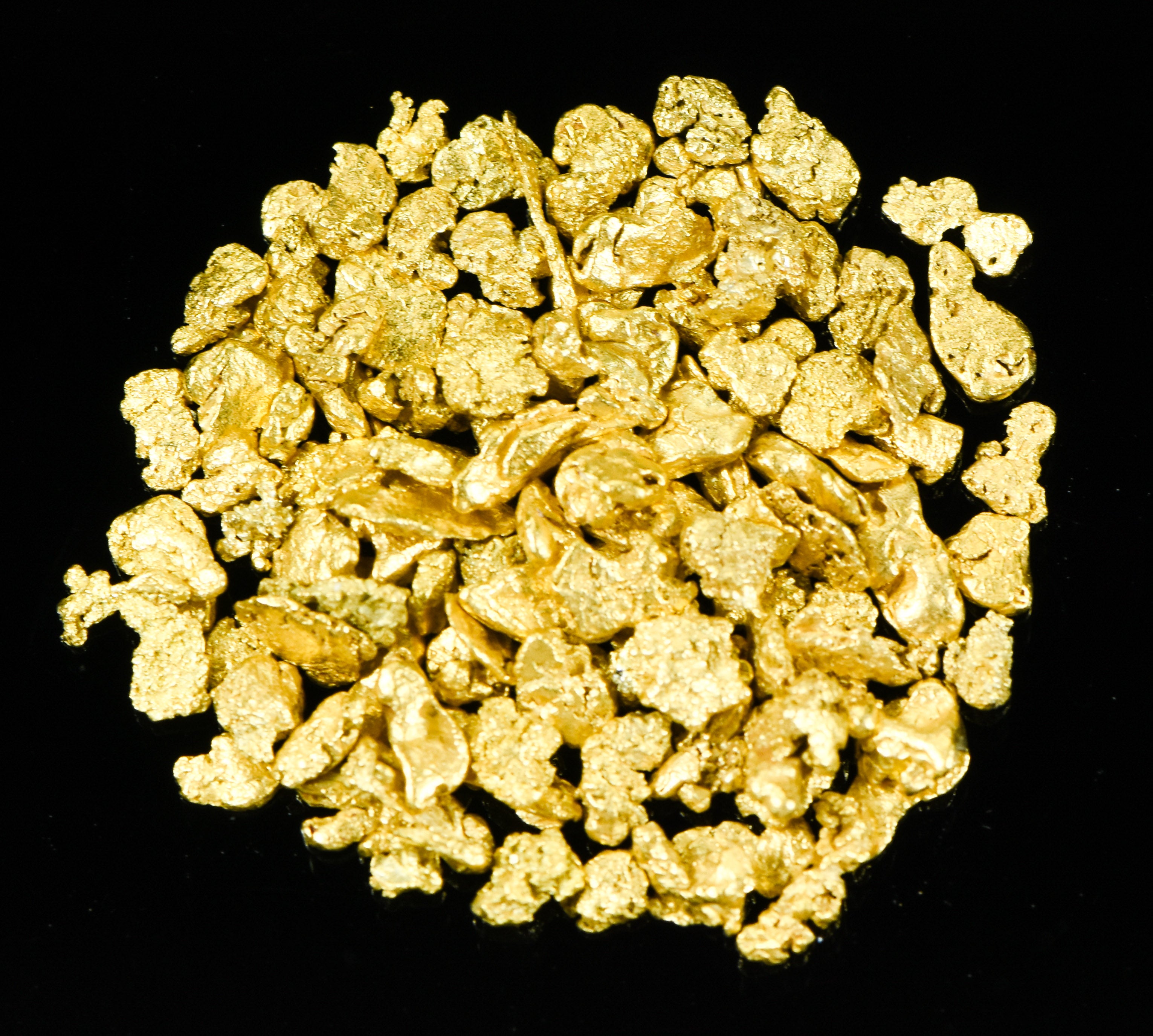 Alaskan Yukon Gold Rush Nuggets #8 Mesh 1/2 Troy Oz 15.5 Grams or 10 DWT