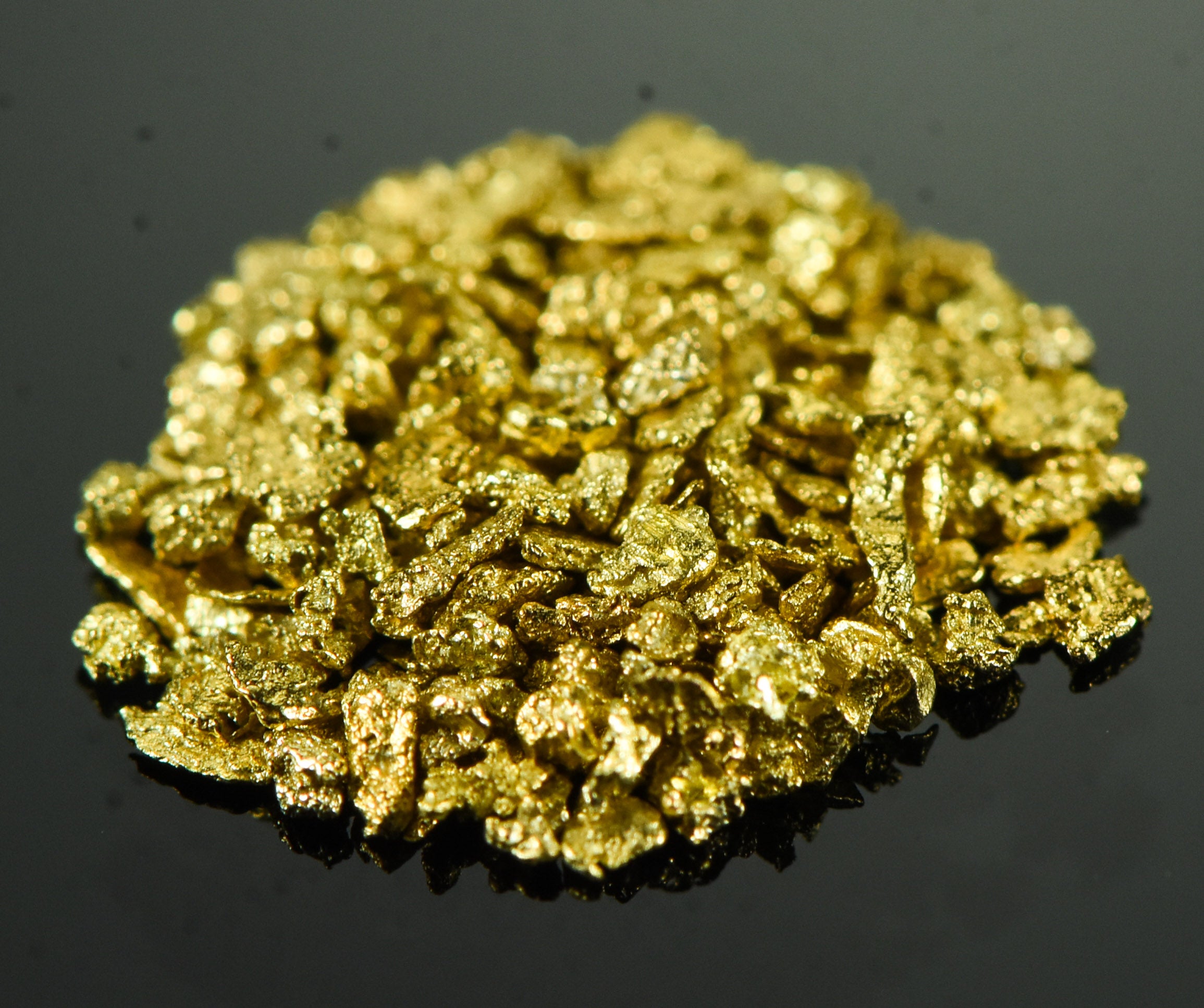 Alaskan Yukon Gold Rush Nuggets #25 Mesh .025 Troy Oz.78 Gram or1/2 DWT