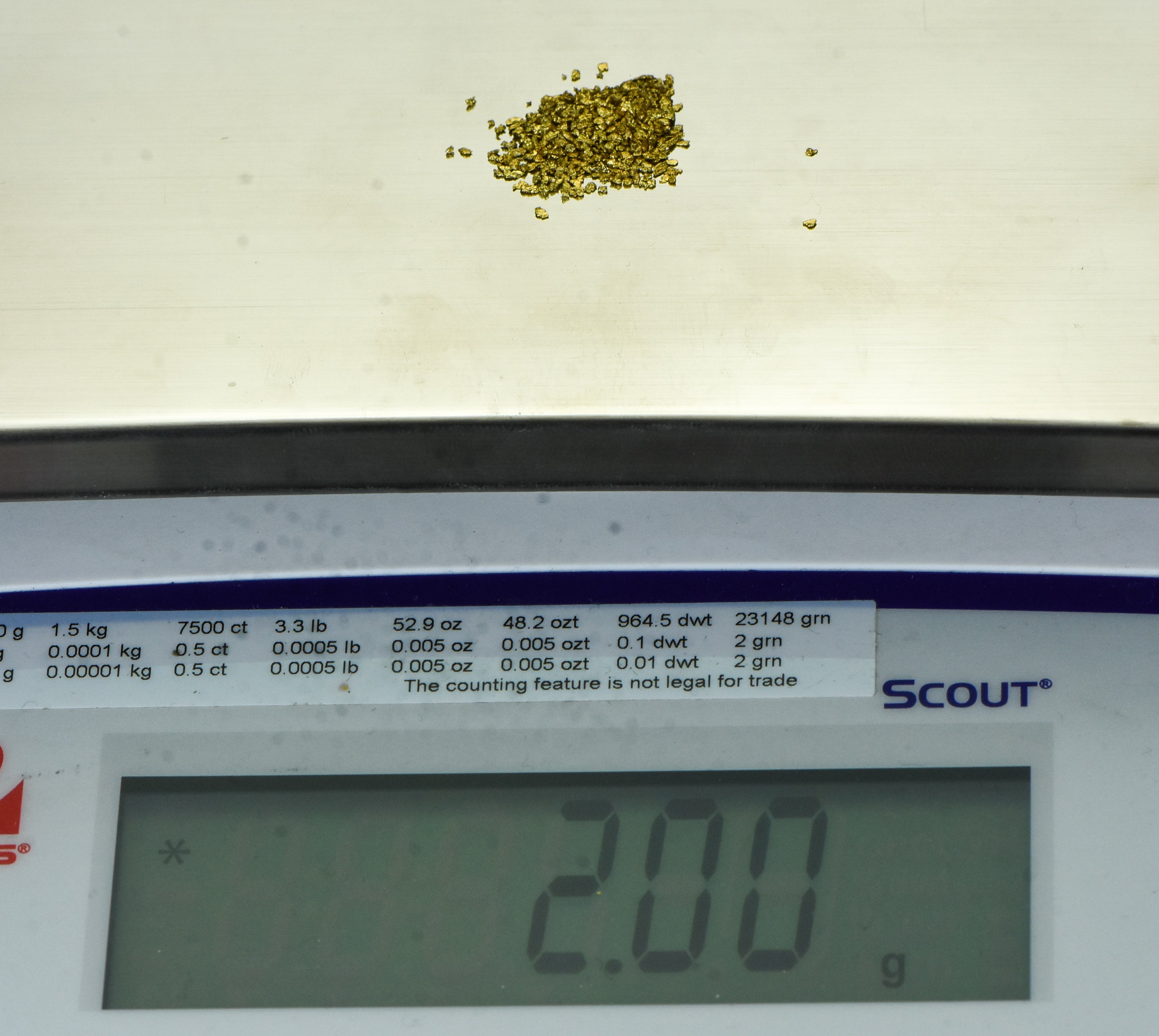 Alaskan Yukon Gold Rush Nuggets #25 Mesh 2 GRAMS