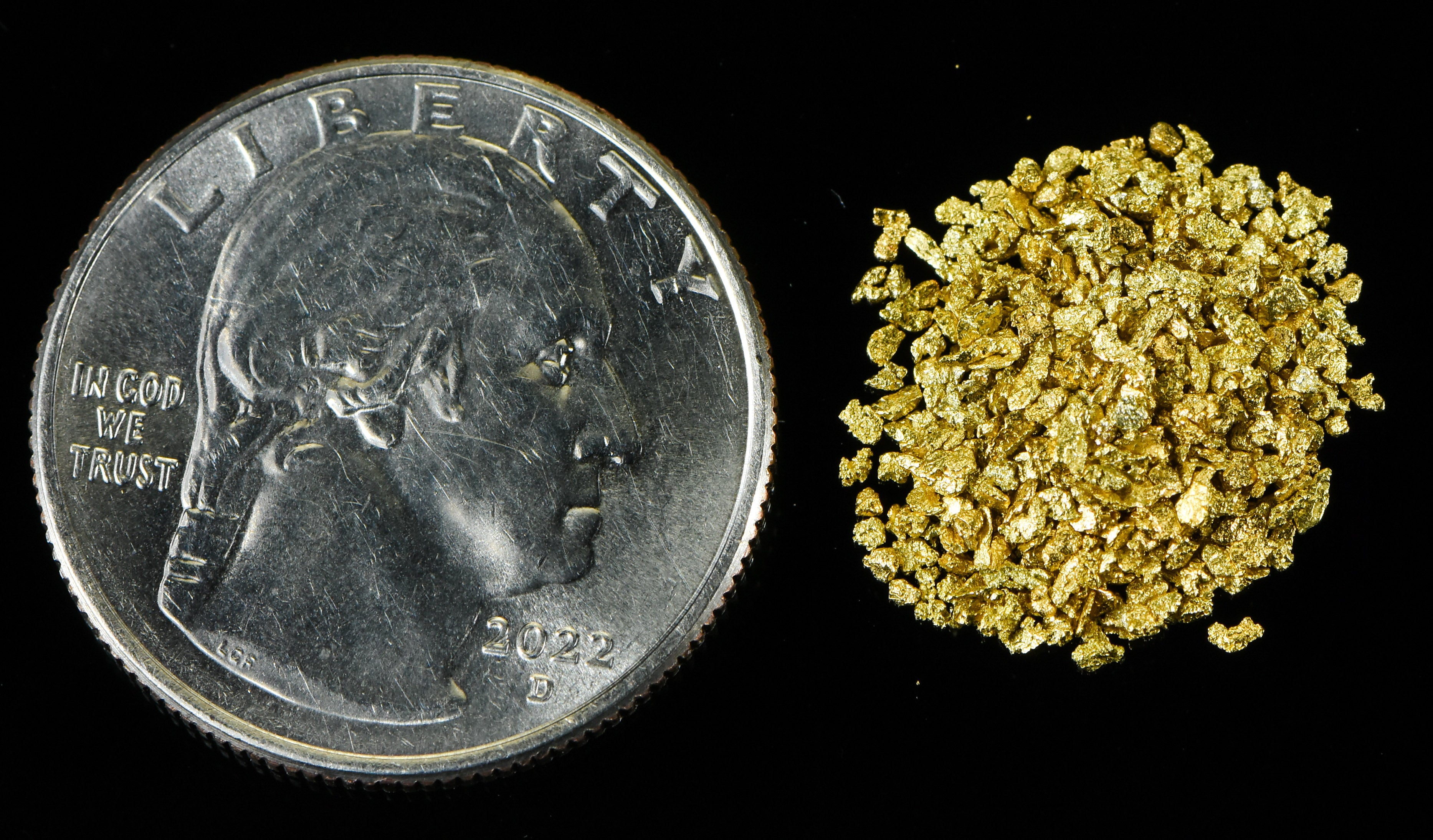 Alaskan Yukon Gold Rush Nuggets #25 Mesh 2 GRAMS