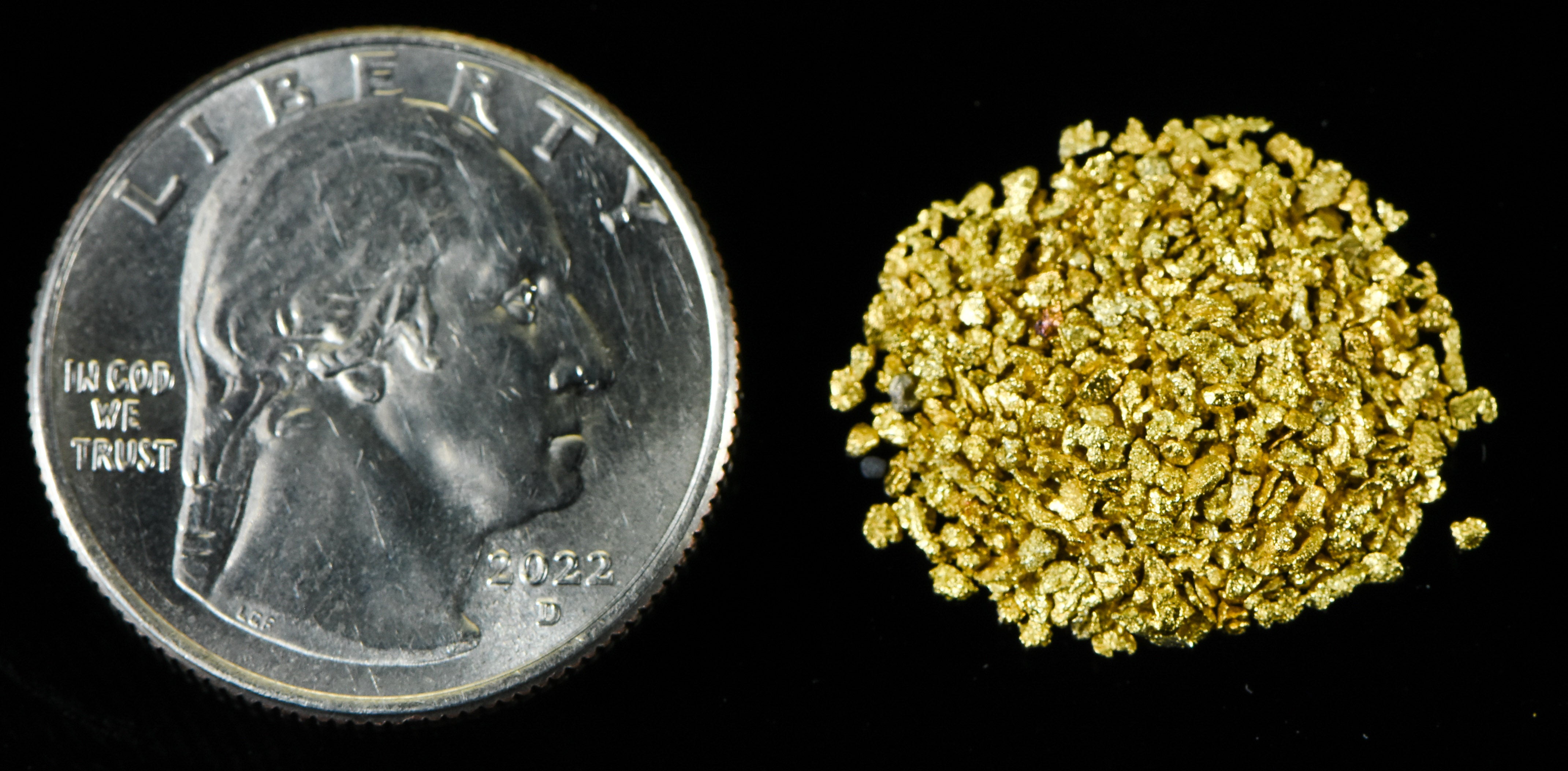 Alaskan Yukon Gold Rush Nuggets #25 Mesh 1/10 Troy Oz 3.1 Grams or 2 DWT