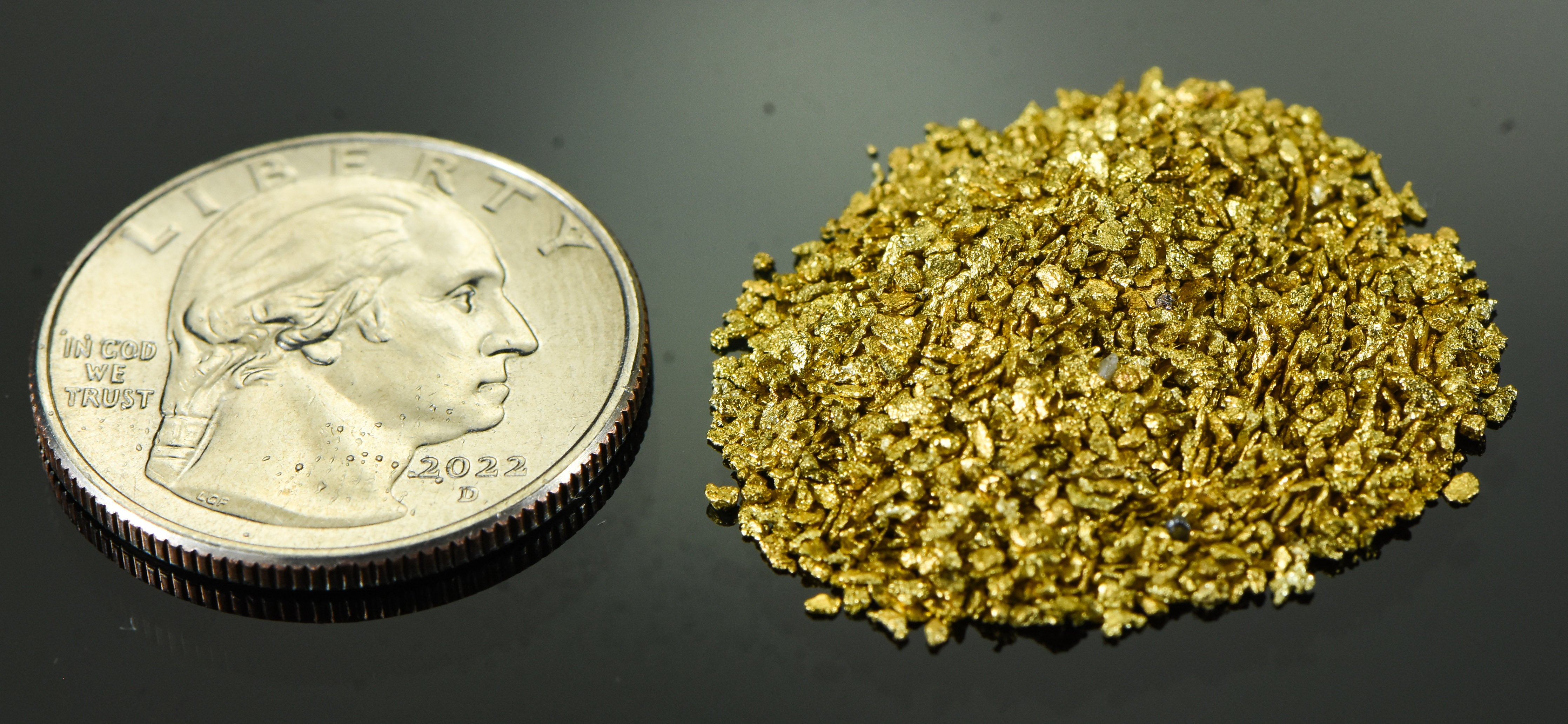 Alaskan Yukon Gold Rush Nuggets #25 Mesh 10 GRAMS OF CLEAN GOLD FLAKES
