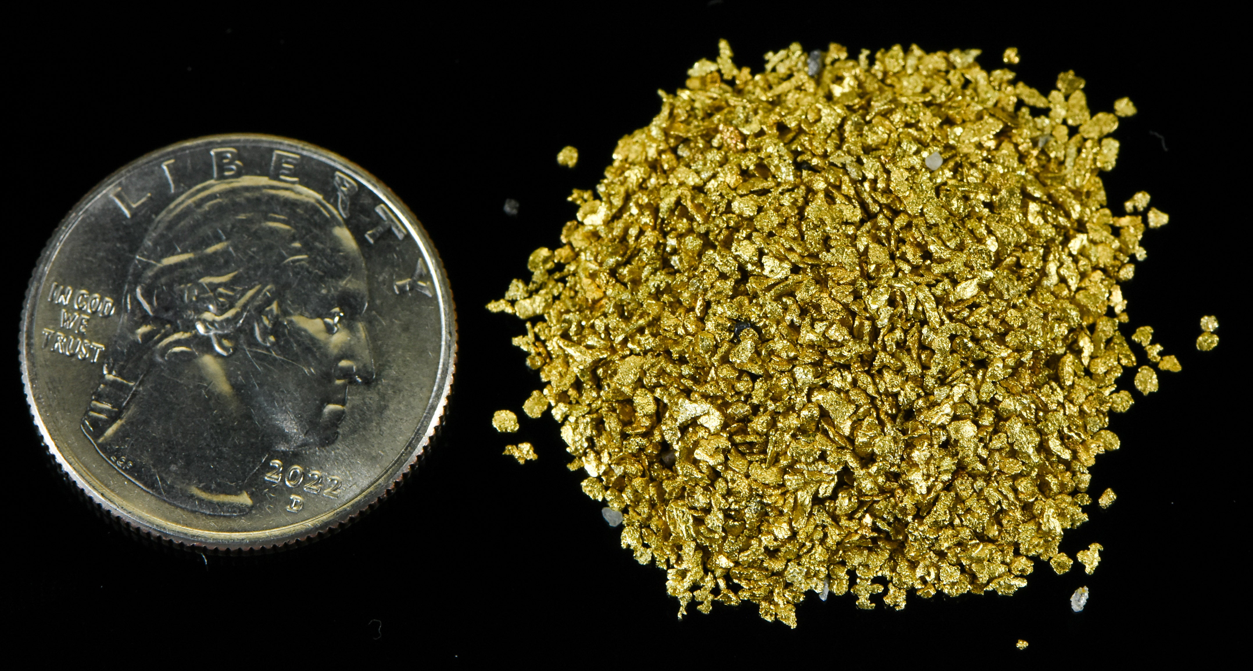 Alaskan Yukon Gold Rush Nuggets #25 Mesh 1/2 Troy Oz 15.5 Grams or 10 DWT