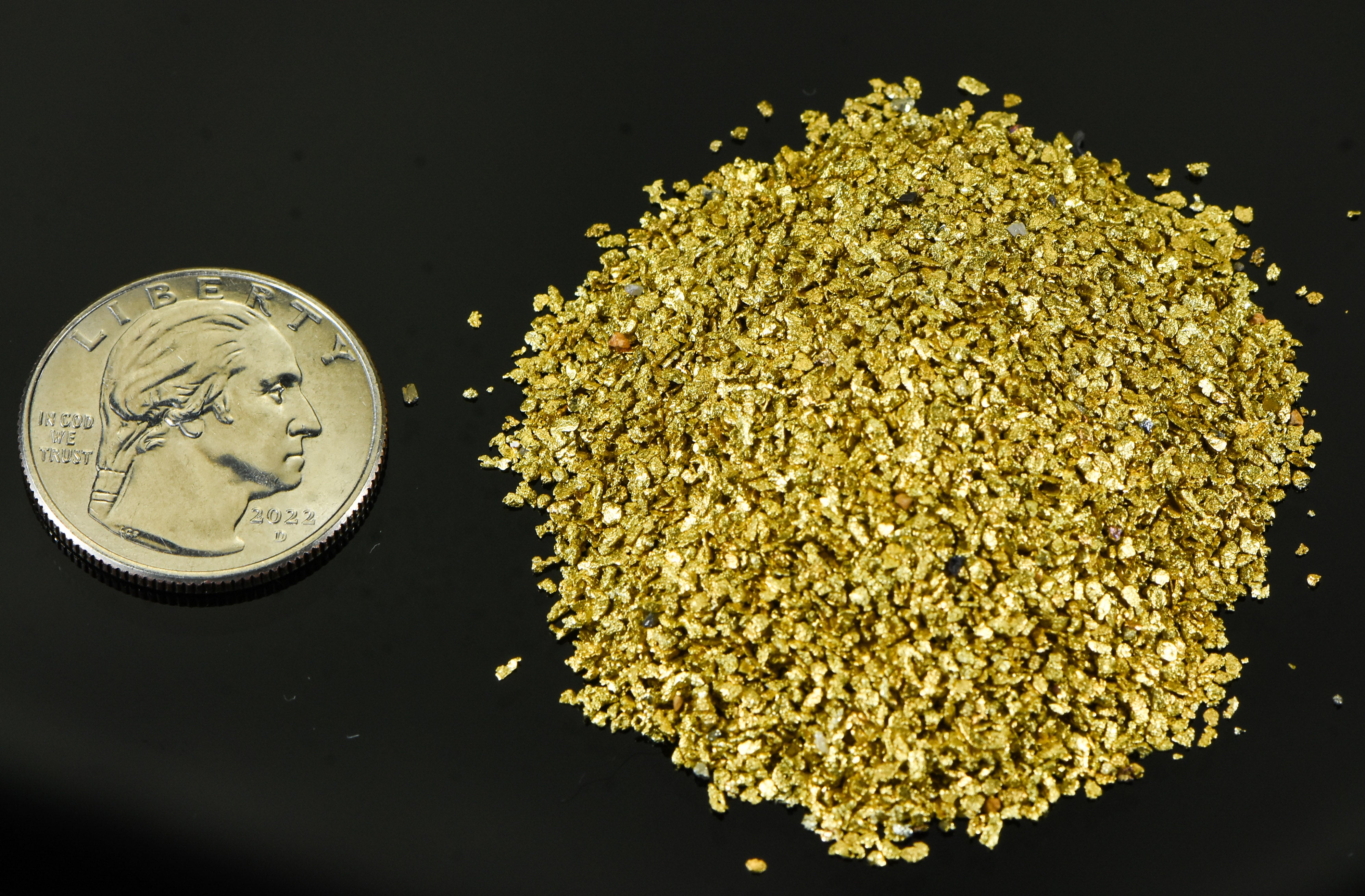 Alaskan Yukon Gold Rush Nuggets #25 Mesh 2 Troy Oz 62.2 Gram 40 DWT Authentic