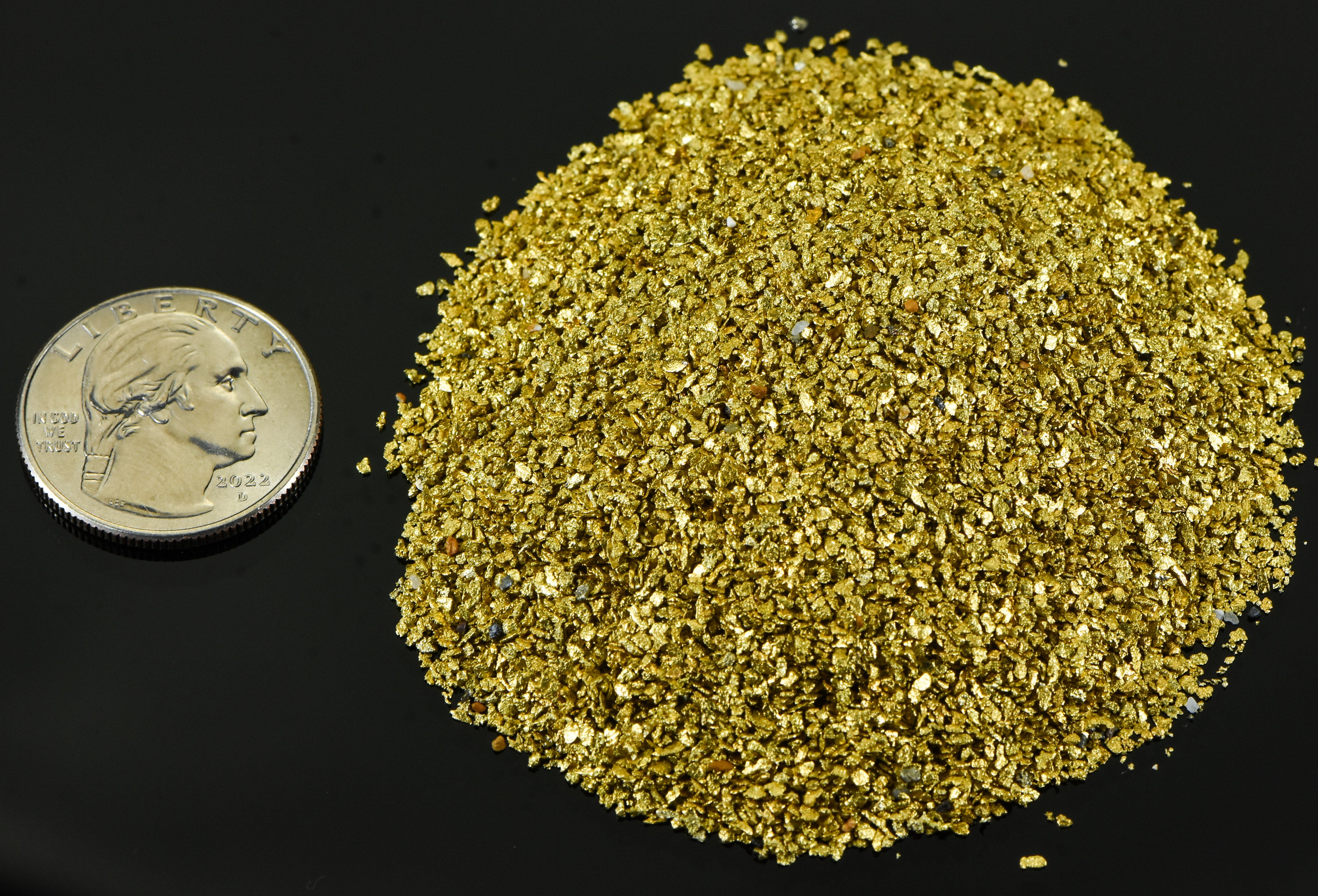 Alaskan Yukon Gold Rush Nuggets 25 Mesh 5 Troy Oz 155.5 Gram100 DWT Authentic