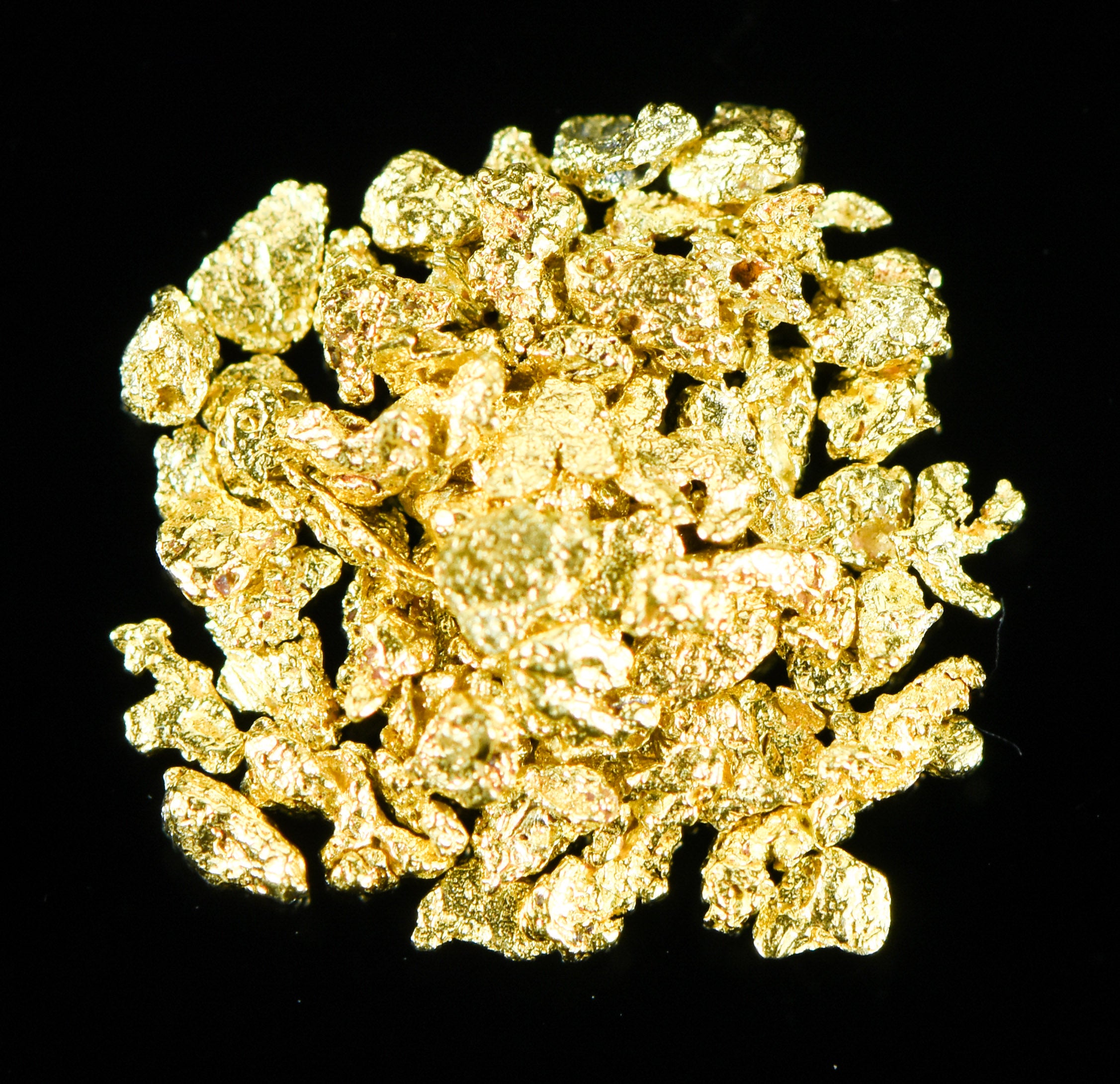 Alaskan Yukon Gold Rush Nuggets 18 Mesh 1/2  Gram of Small Fines