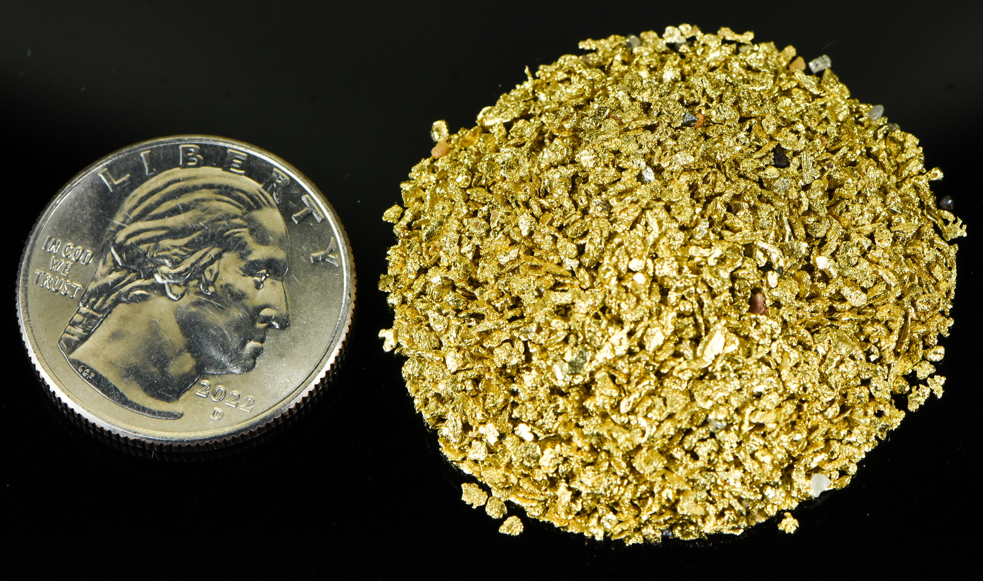 Alaskan Yukon Gold Rush Nuggets 18 Mesh 1 Troy Oz 31.1 Gram 20 DWT