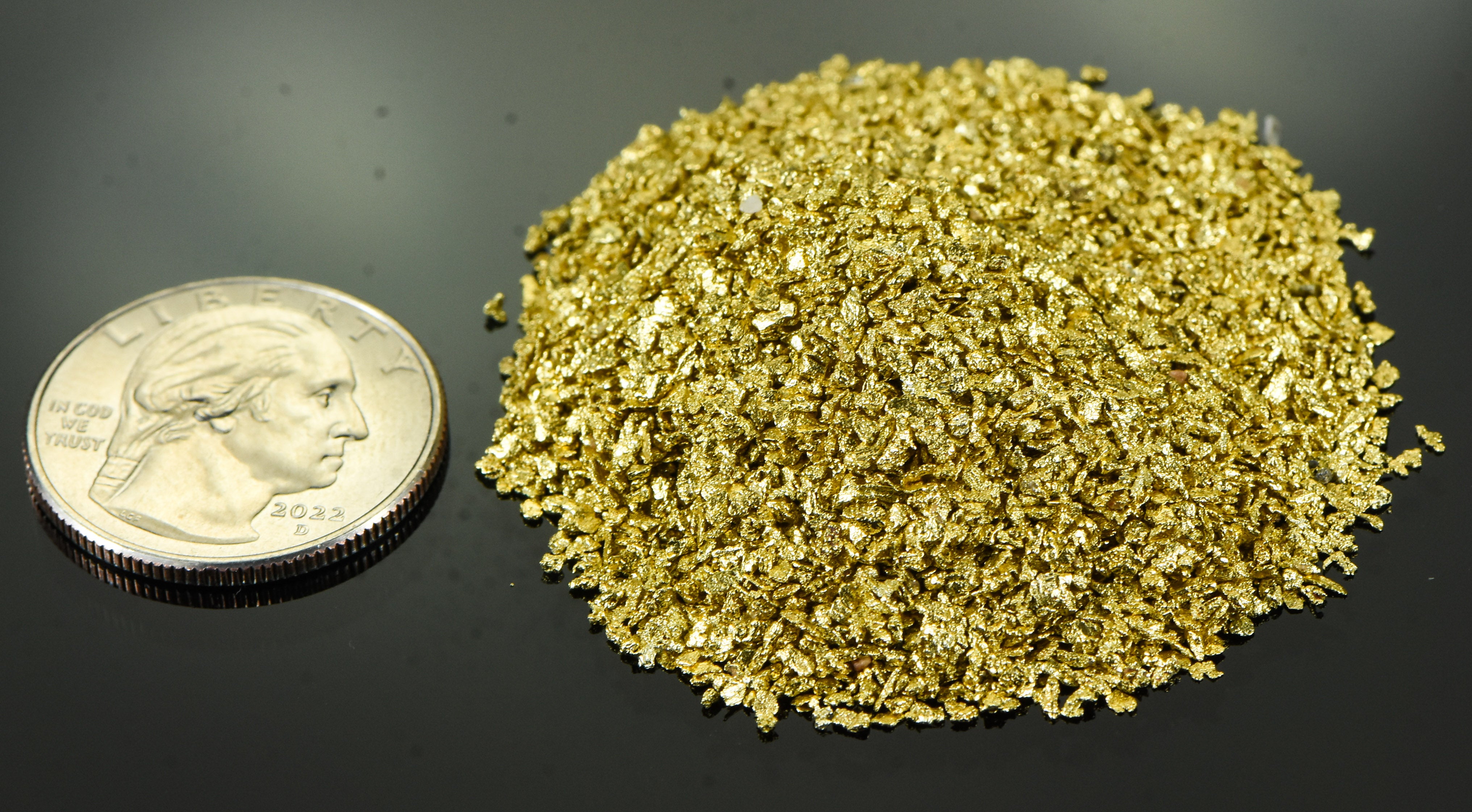 Alaskan Yukon Gold Rush Nuggets 18 Mesh 2 Troy Oz 62.2 Gram 40 DWT