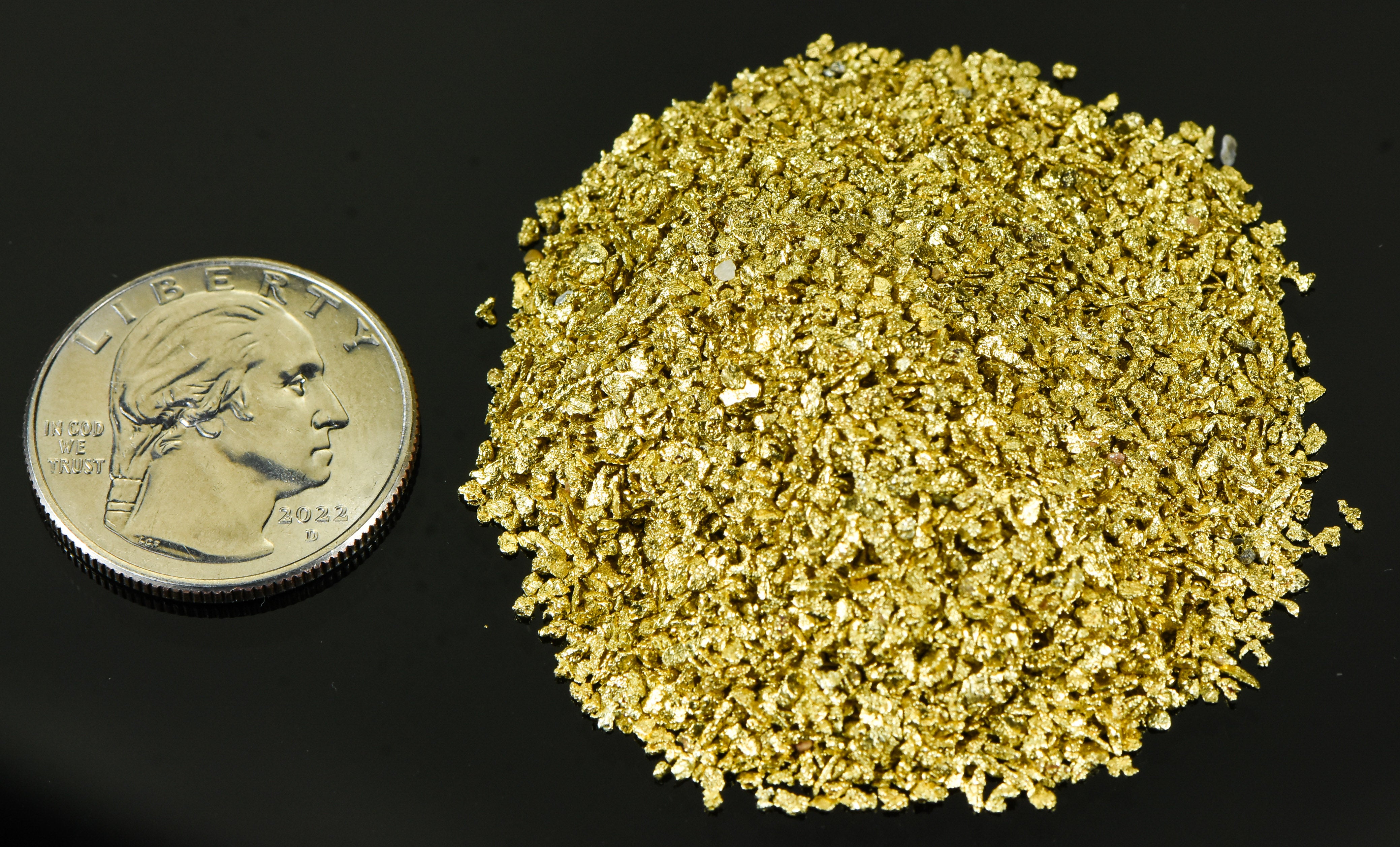 Alaskan Yukon Gold Rush Nuggets 18 Mesh 2 Troy Oz 62.2 Gram 40 DWT