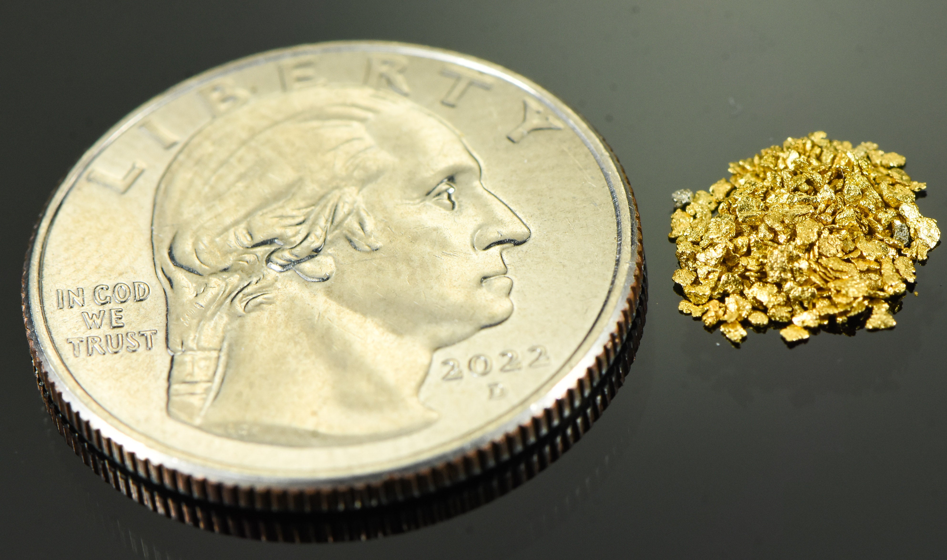 Alaskan Yukon Gold Rush Nuggets #30 Mesh .5 GRAM 1/2 GRAM SUPER SMALL FINE
