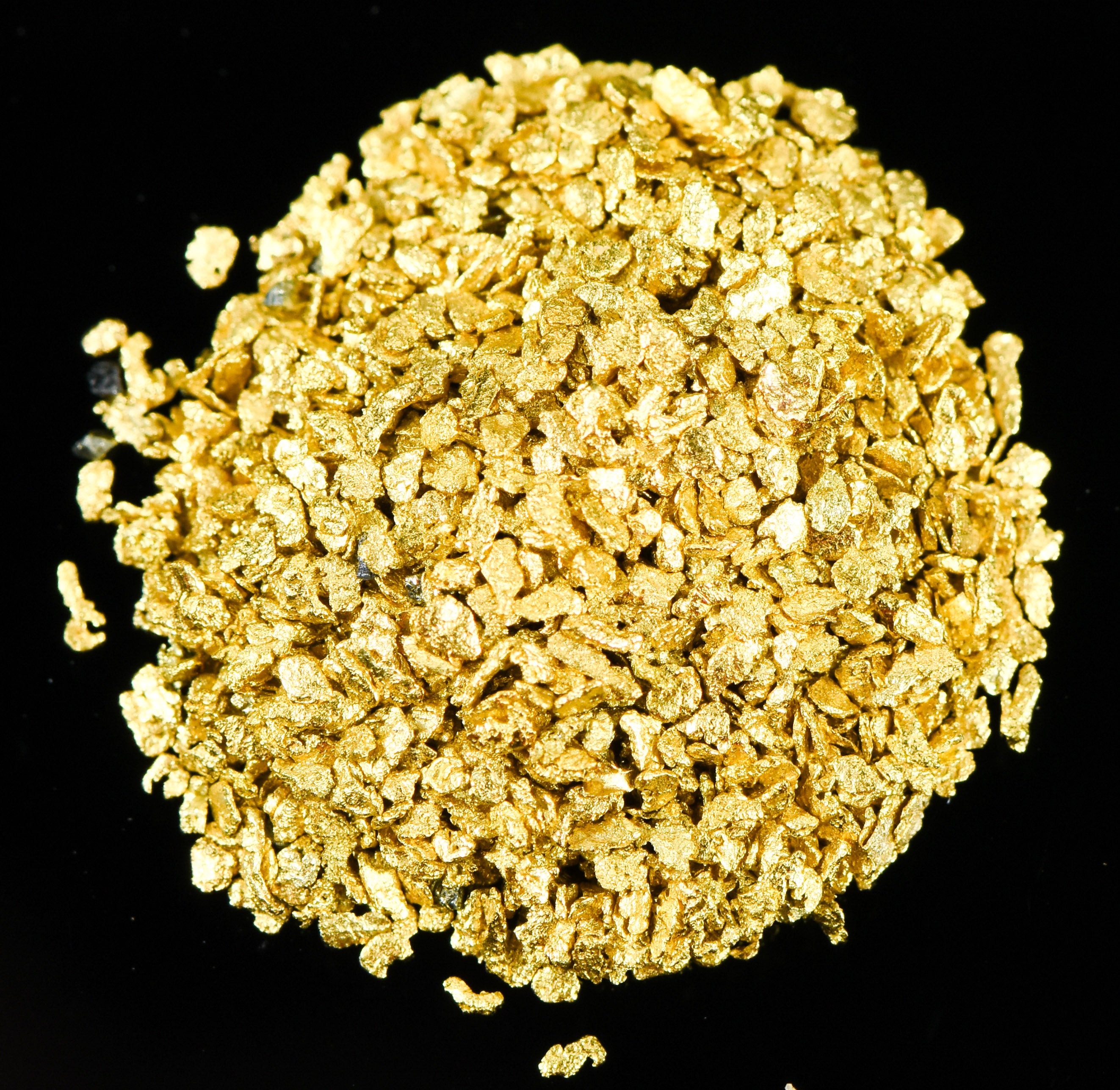 Alaskan Yukon BC Gold Nuggets #30 Mesh 3 Grams of Super Small Fines