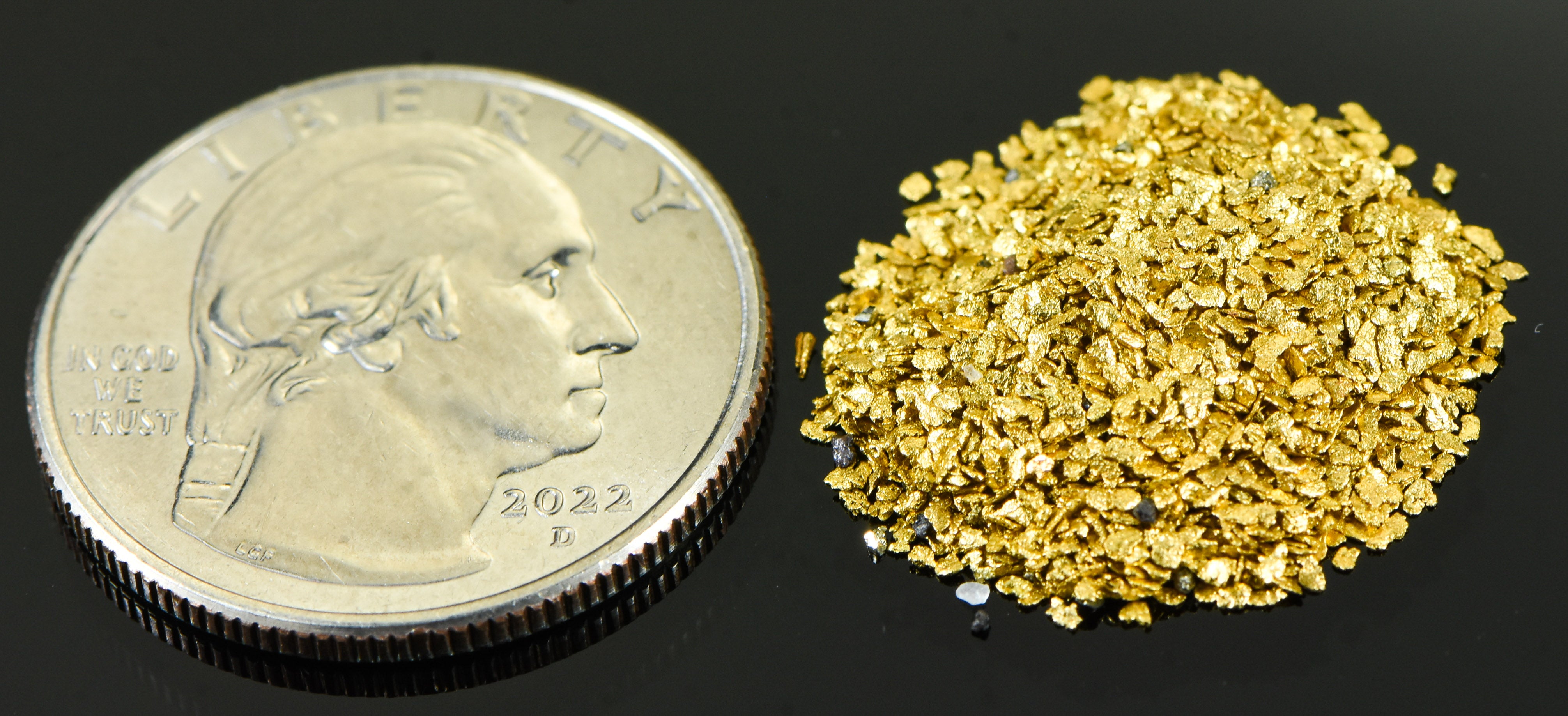 Alaskan Yukon Gold Rush Nuggets #30 Mesh 5 Grams of Super Small Fines