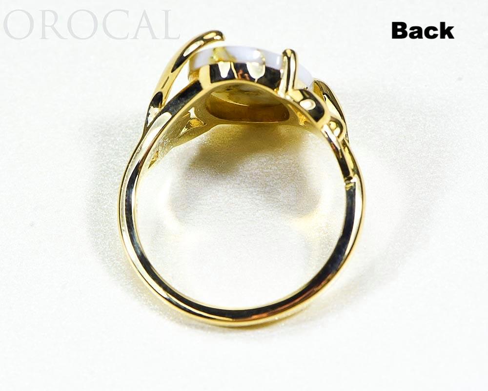 Gold Quartz Ladies Ring "Orocal" RL1136Q  Genuine Hand Crafted Jewelry - 14K Gold Casting