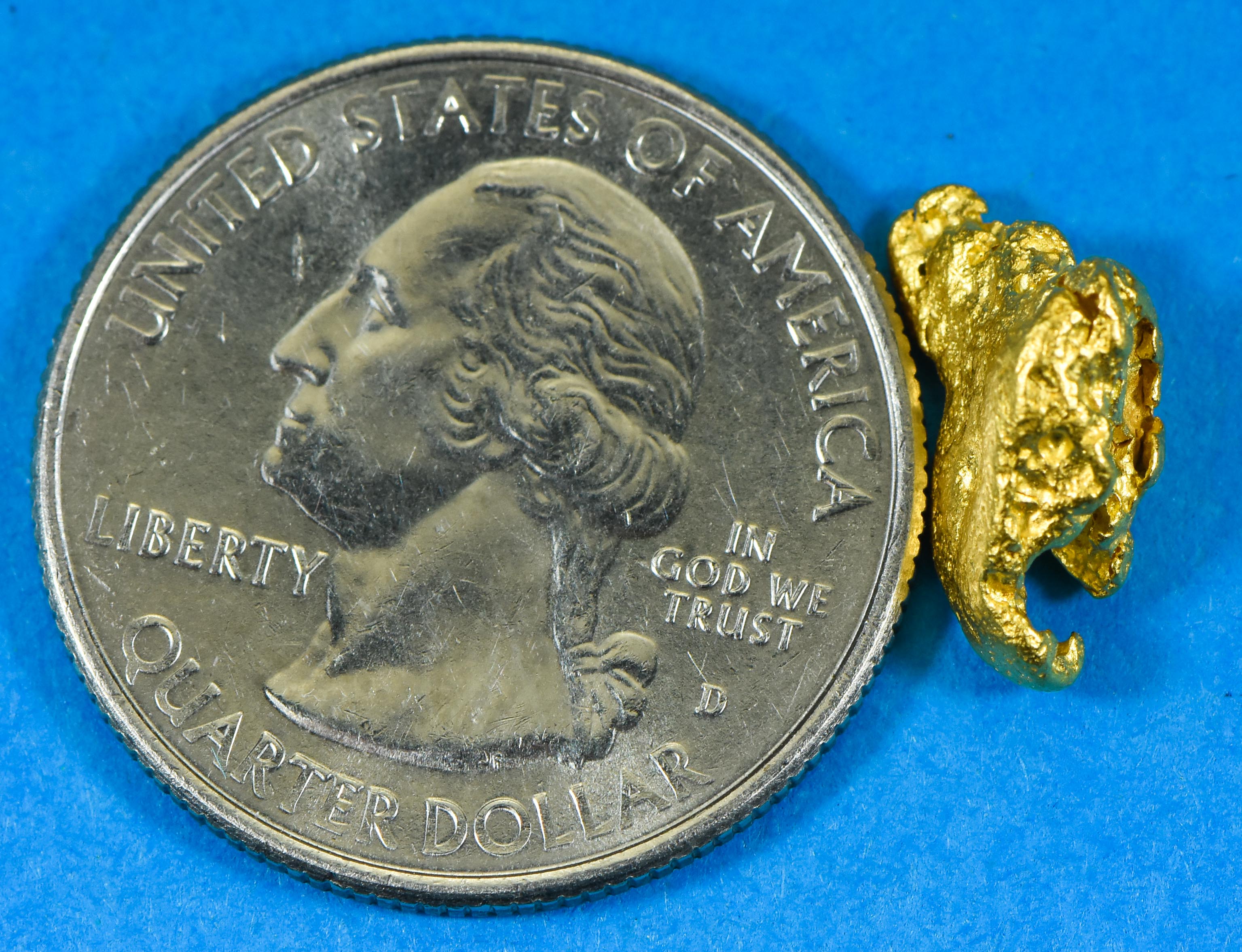#1047 Natural Gold Nugget Australian 2.92 Grams Genuine