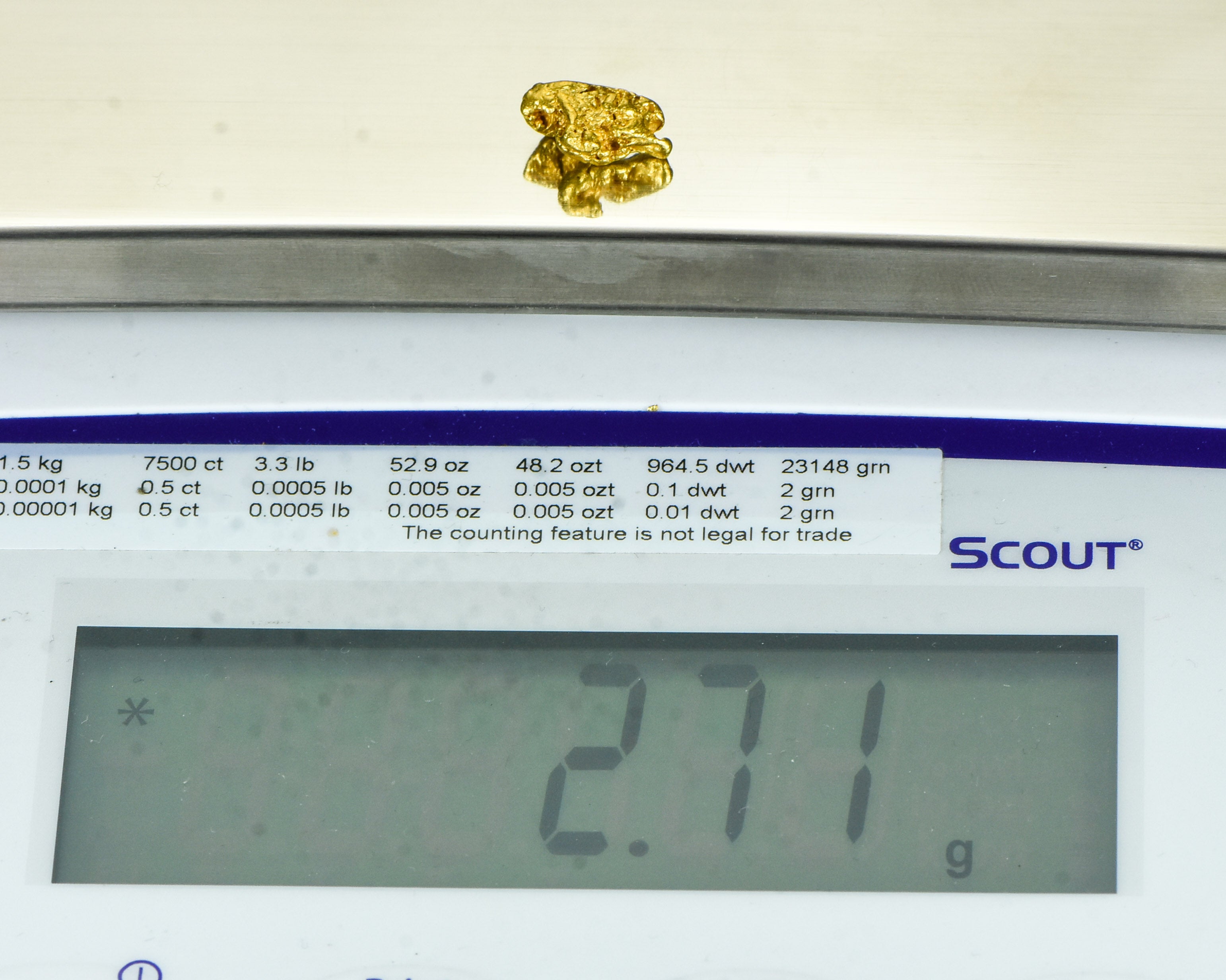 #926 Natural Gold Nugget Australian 2.71 Grams Genuine