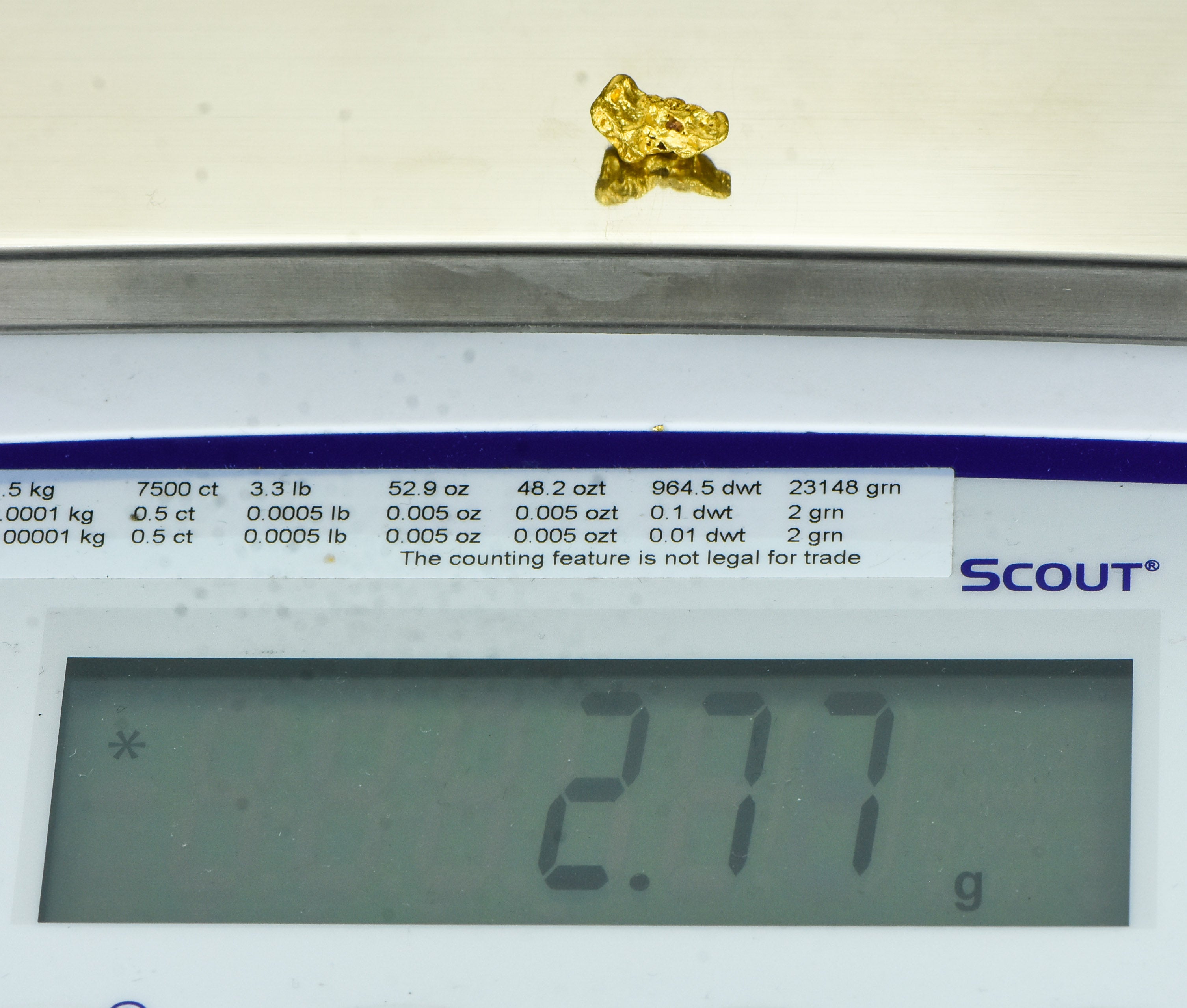 #965 Natural Gold Nugget Australian 2.77 Grams Genuine