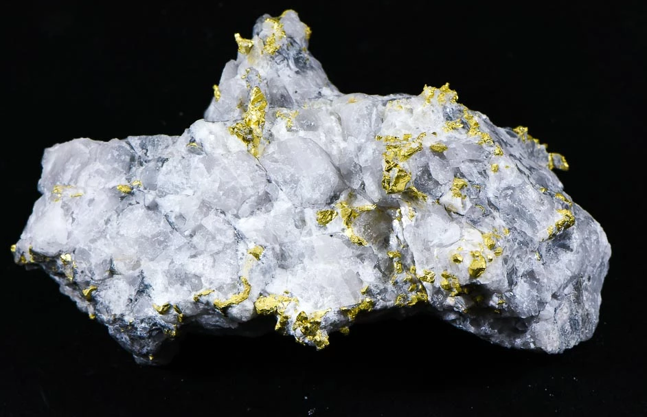 Hand Etched Gold Bearing Quartz Specimen Original 16-1 Mine California 492.24 Grams 14.02 OZ Genuine