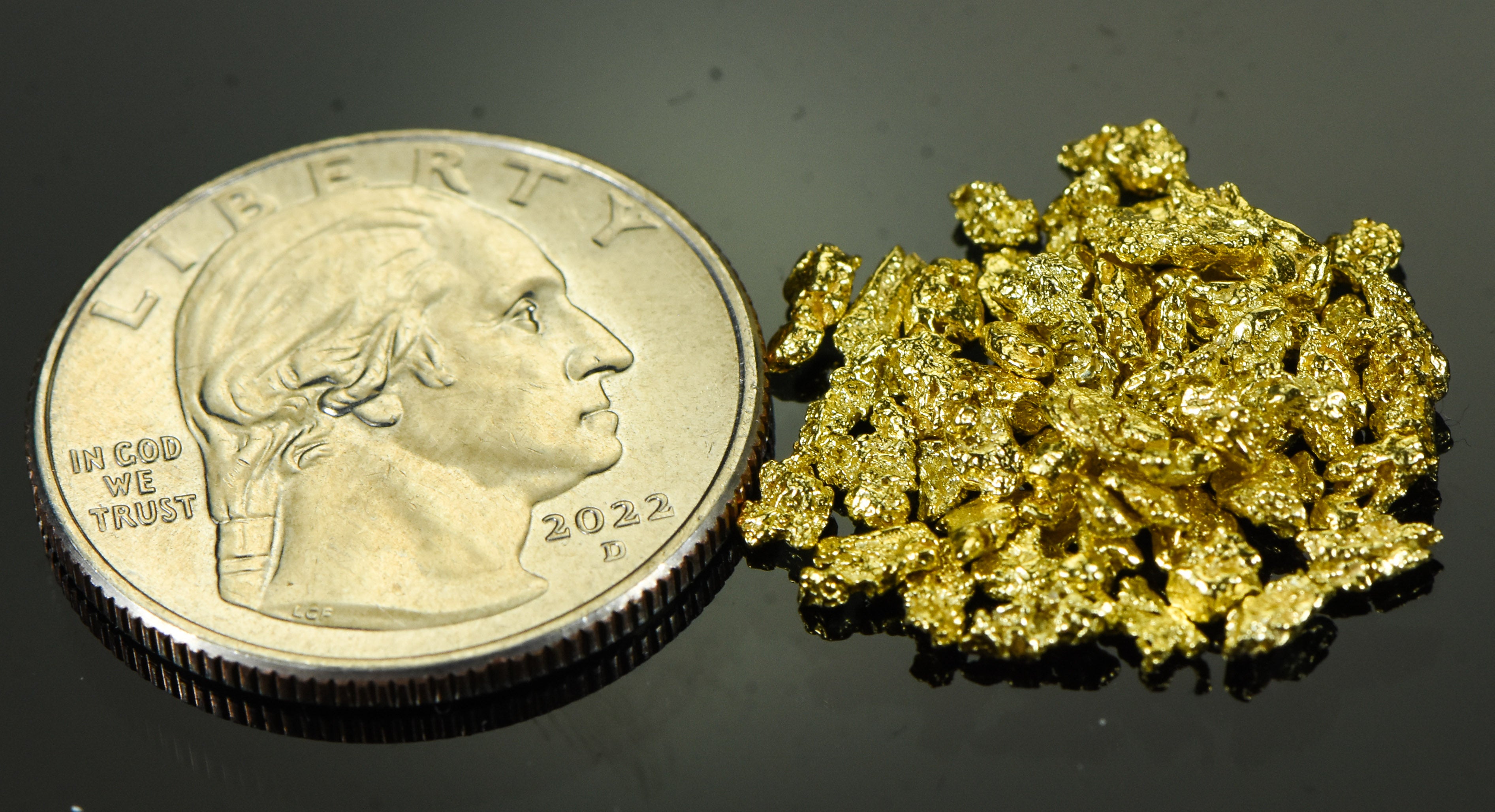 Alaskan Yukon Gold Rush Nuggets 10 Mesh 5 grams