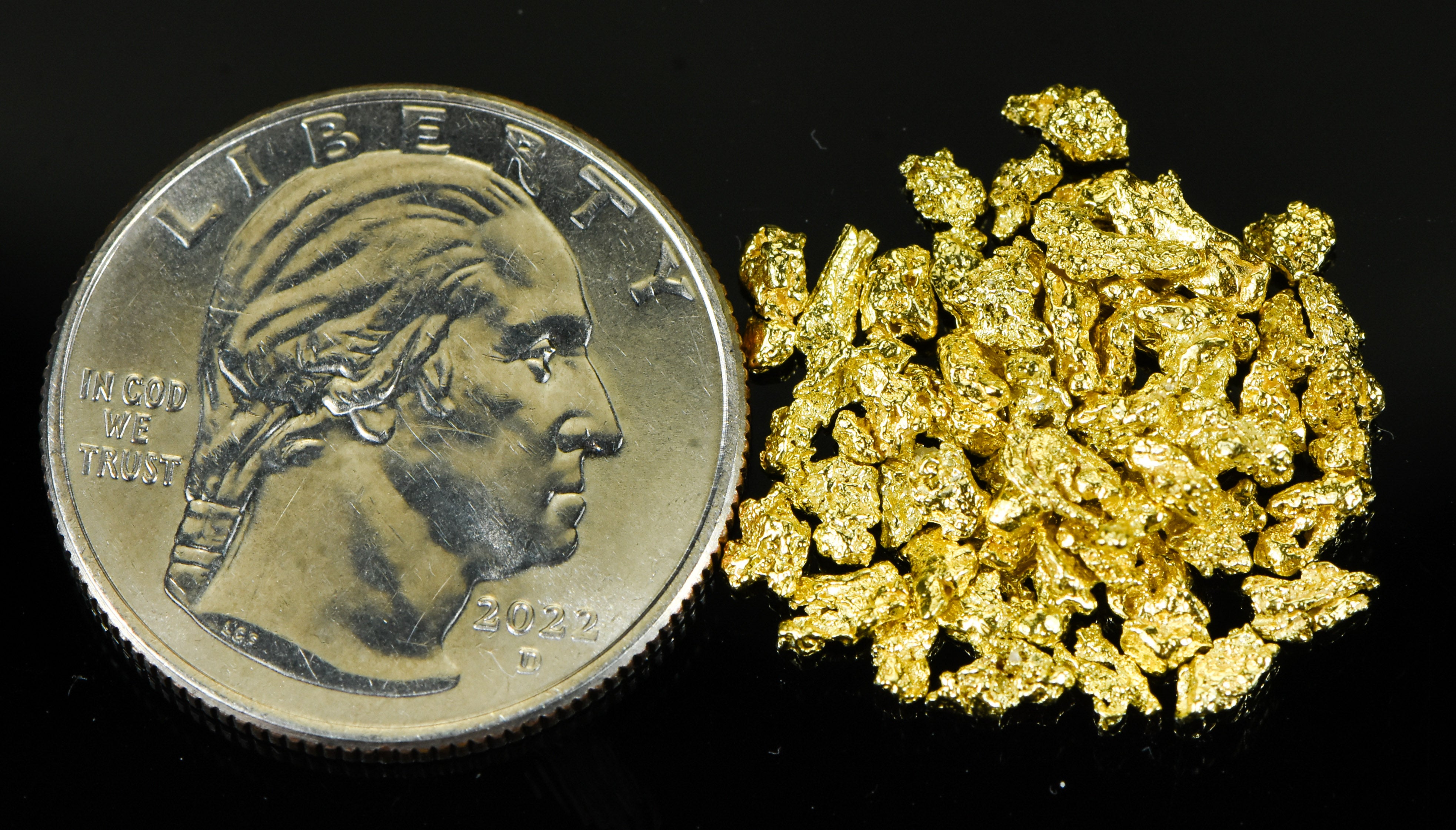 Alaskan Yukon Gold Rush Nuggets 10 Mesh 5 grams