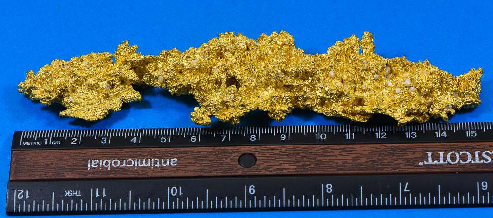 Large Natural Gold Nugget Australian 290.42 Grams 9.33 Troy Ounces Very Rare " Crystalline""