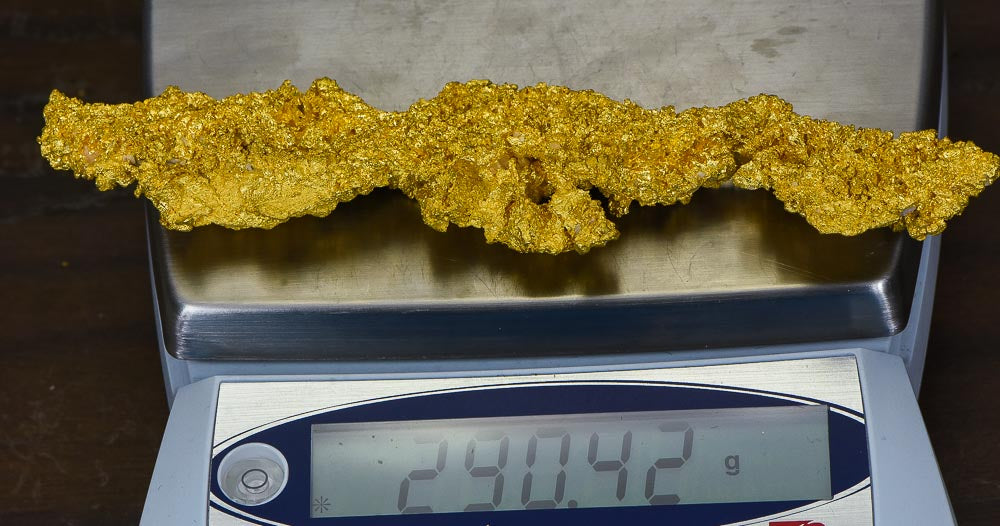 Large Natural Gold Nugget Australian 290.42 Grams 9.33 Troy Ounces Very Rare " Crystalline""