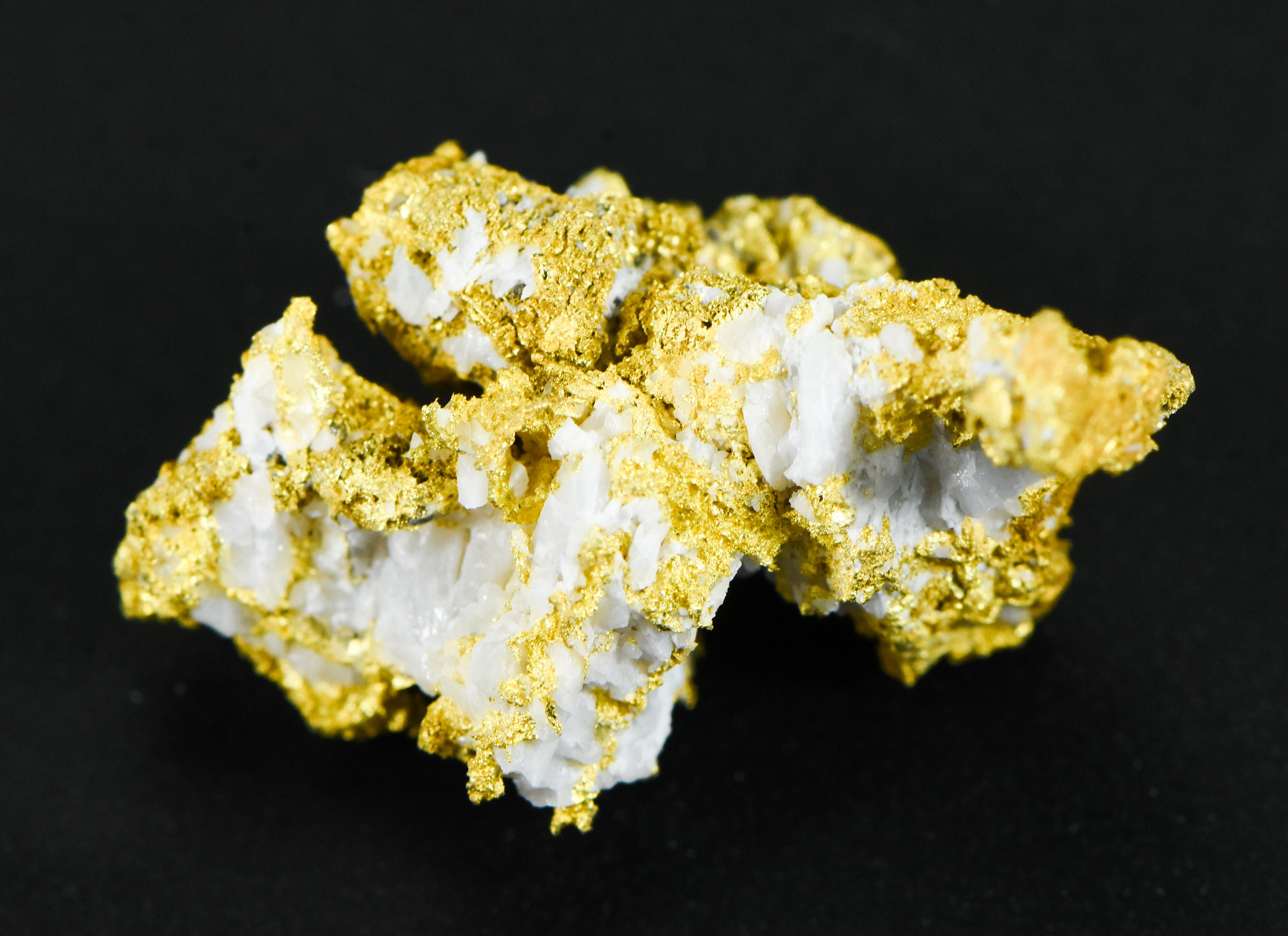 #OM-131-Crystalline Gold Nugget Specimen 8.06 Grams Oriental Mine Sierra County California Rare