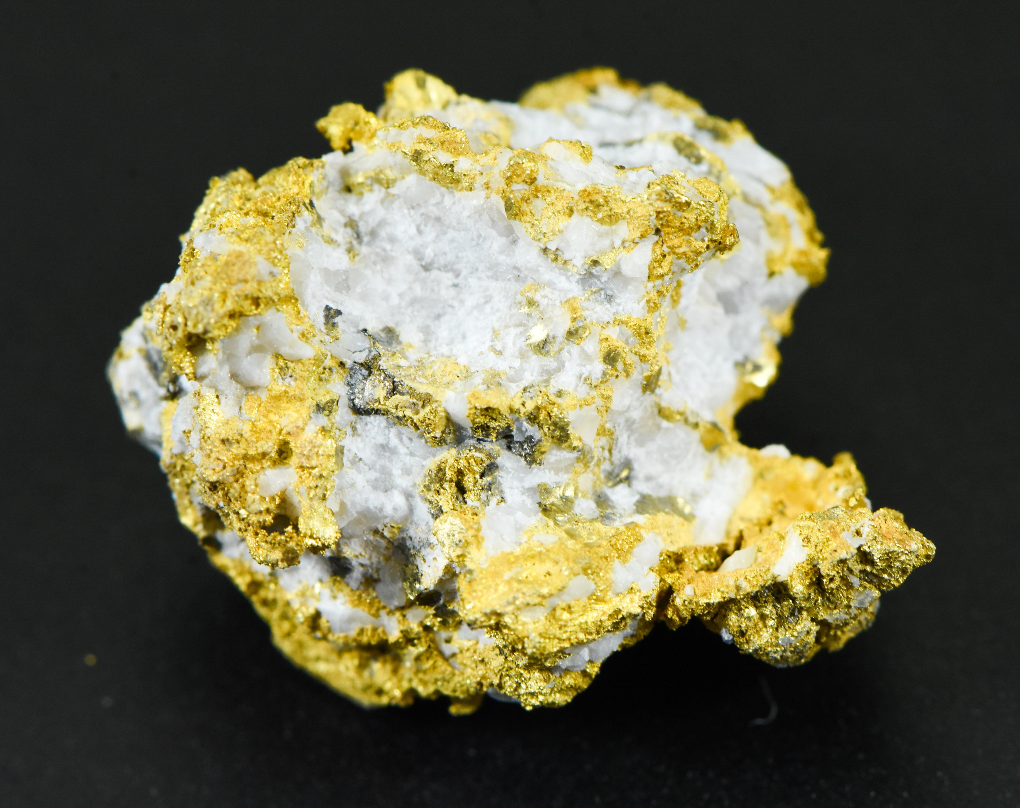 #OM-134-Crystalline Gold Nugget Specimen 11.60 Grams Oriental Mine Sierra County California Rare