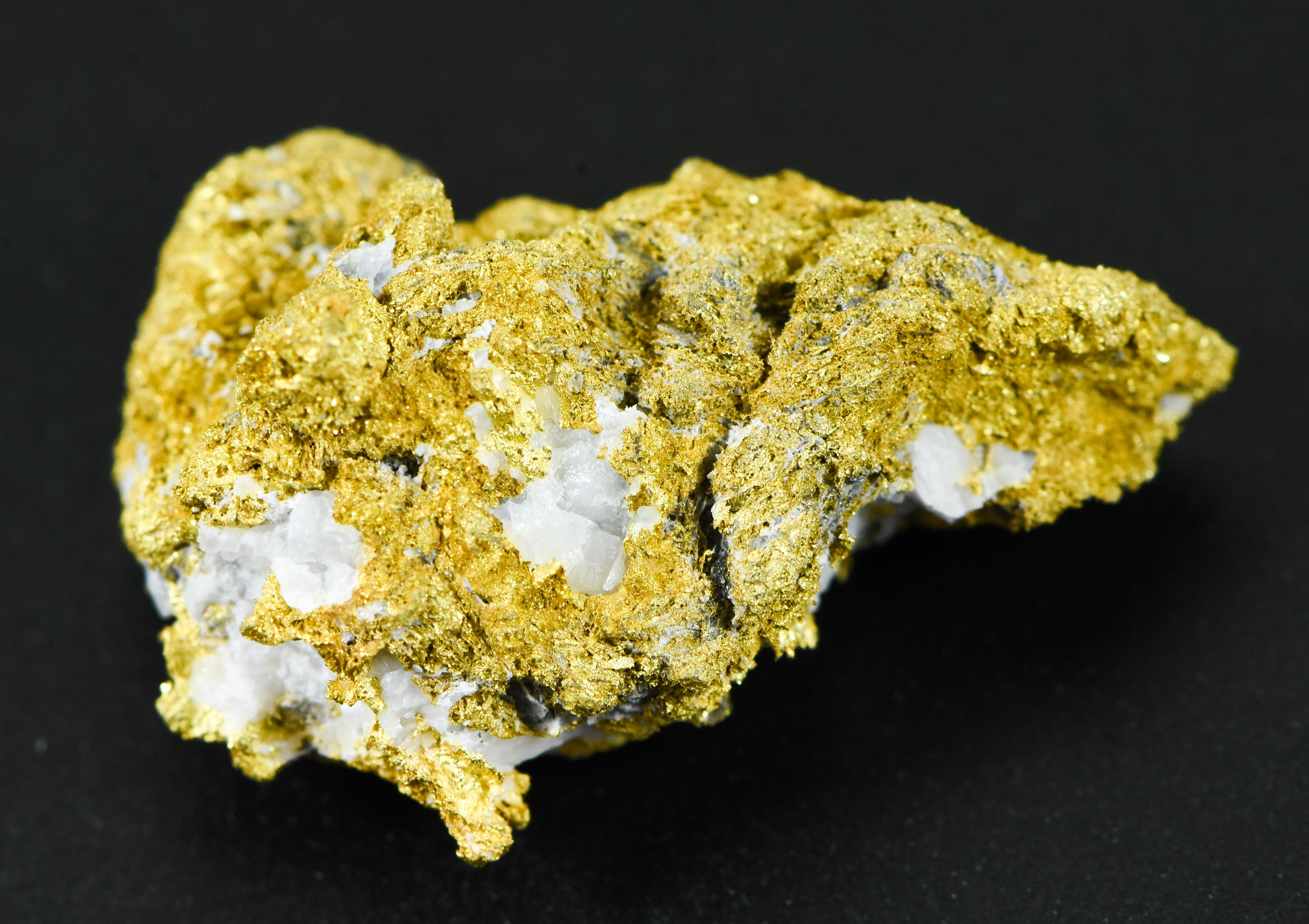 #OM-137-Crystalline Gold Nugget Specimen 10.17 Grams Oriental Mine Sierra County California Rare