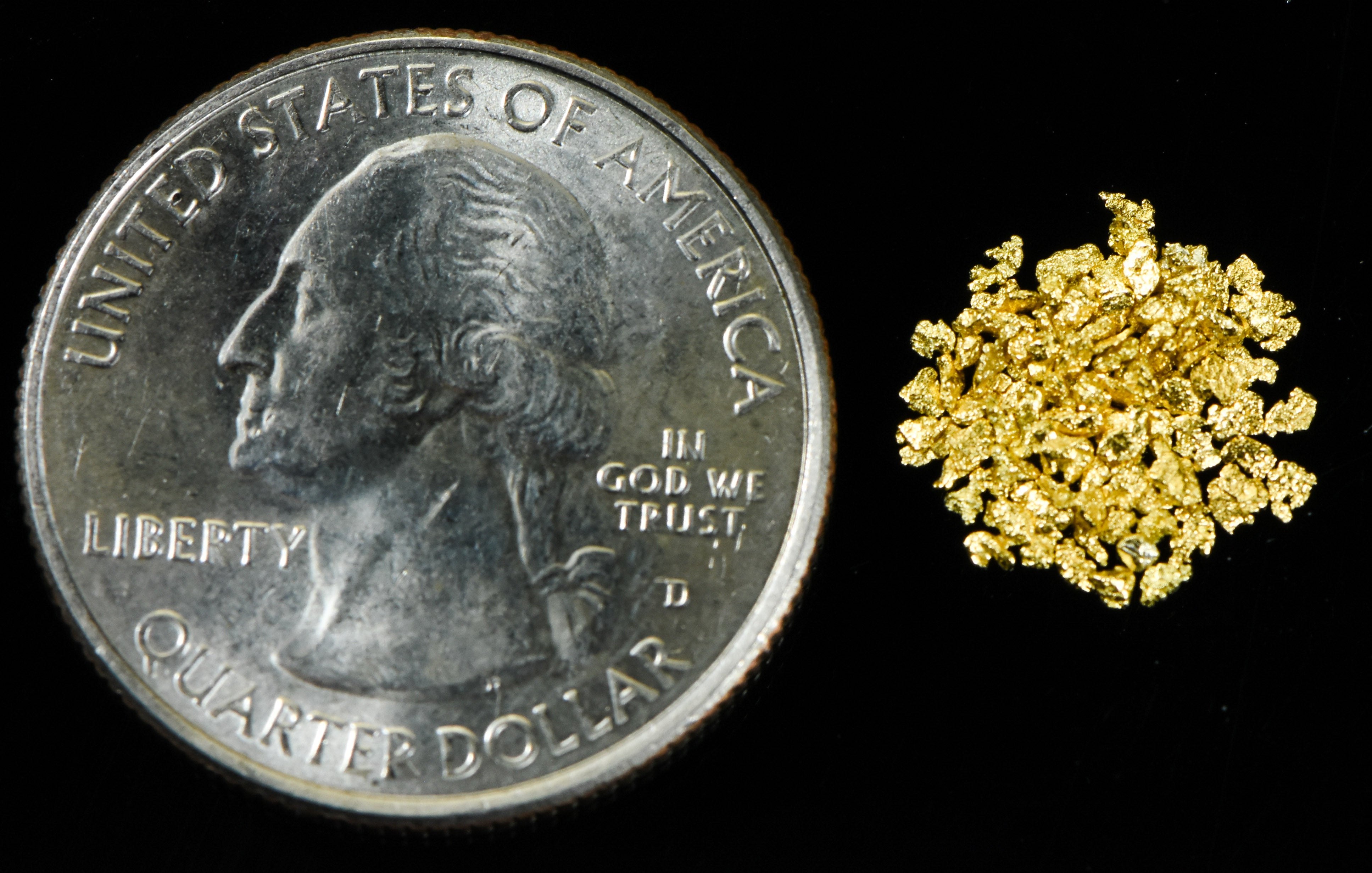 Alaskan Yukon Gold Rush Nuggets #20 Mesh . 5 GRAMS 1/2 GRAM