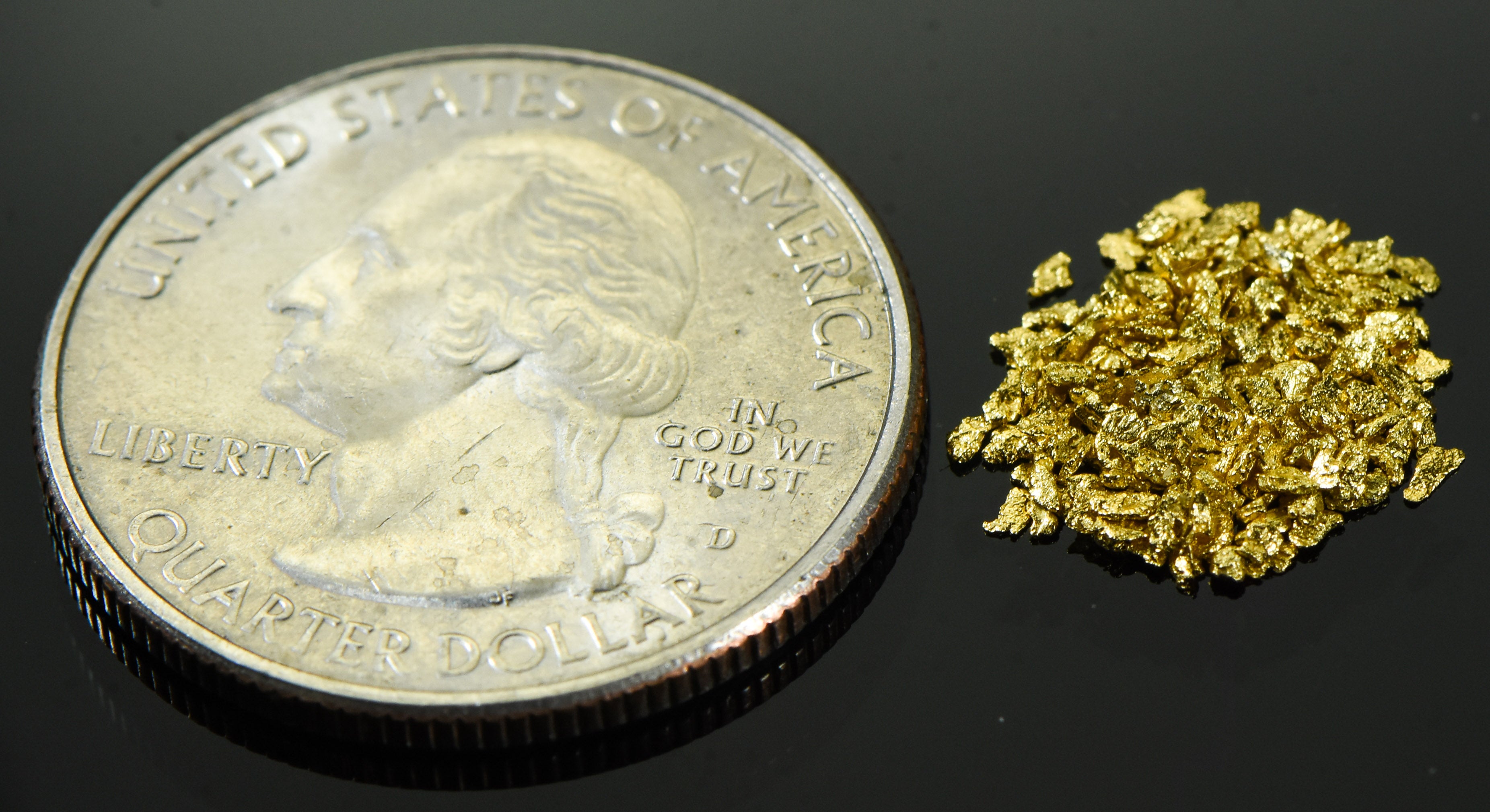 Alaskan Yukon Gold Rush Nuggets #20 Mesh .025 Troy Oz.78 Grams or 1/2 DWT