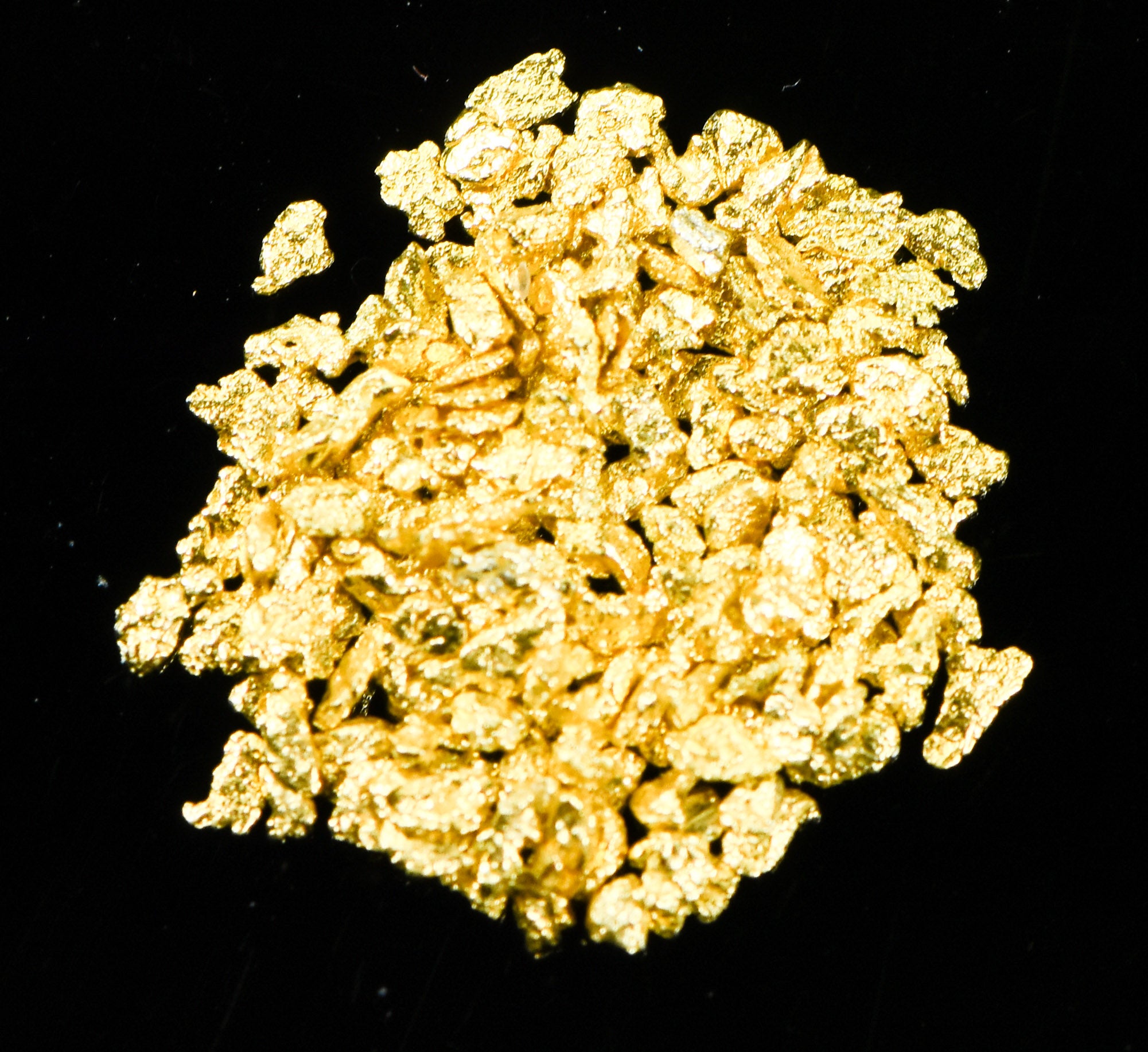 Alaskan Yukon Gold Rush Nuggets #20 Mesh .025 Troy Oz.78 Grams or 1/2 DWT