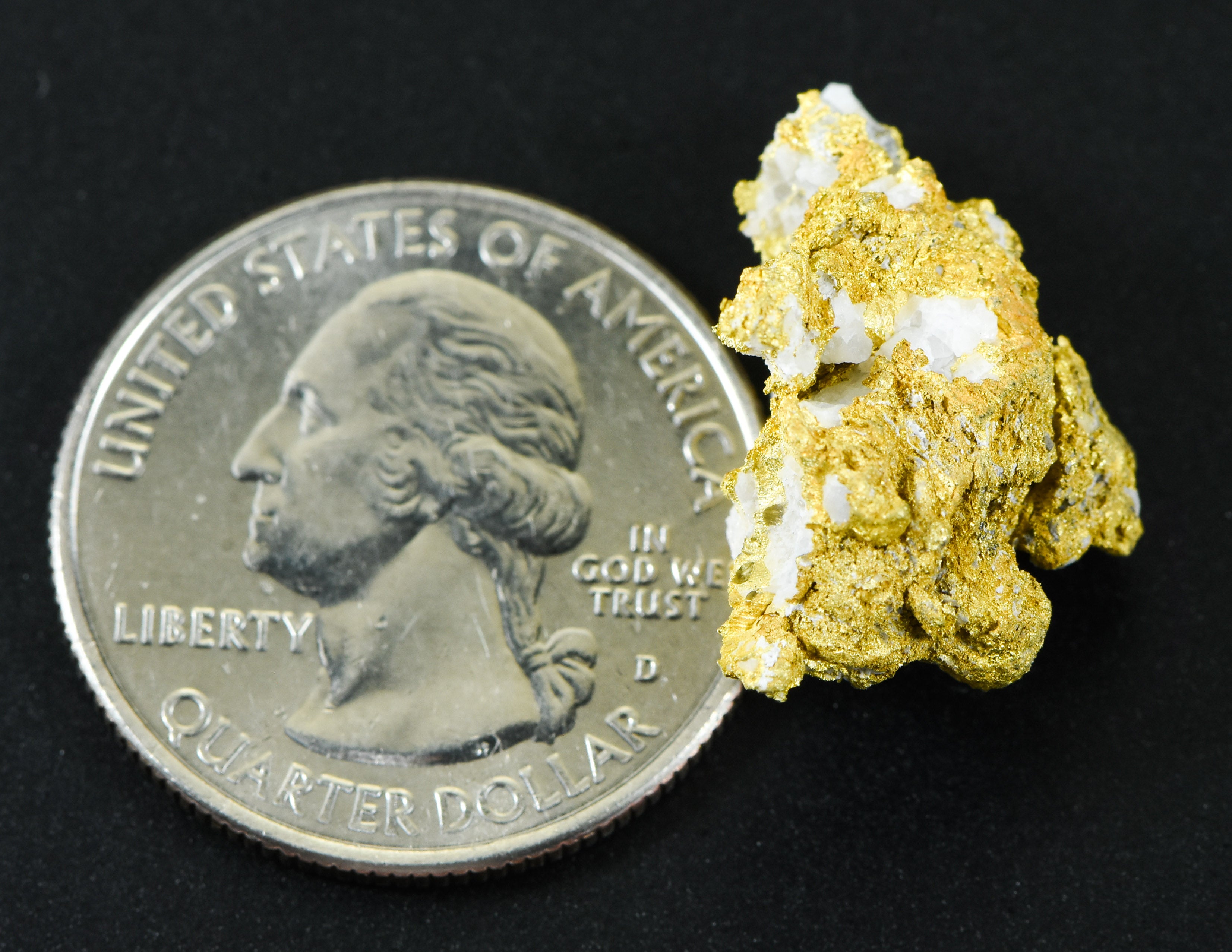 #OM-139-Crystalline Gold Nugget Specimen 8.49 Grams Oriental Mine Sierra County California Rare